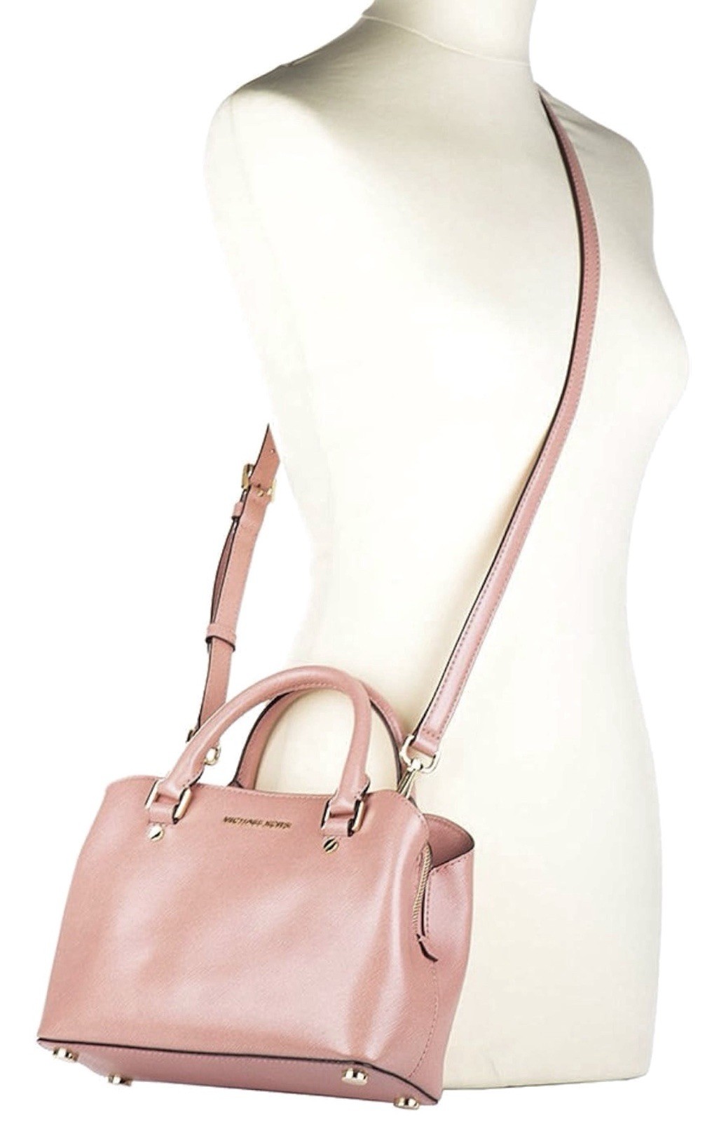 Michael Kors Savannah Small Patenet Saffiano Leather Satchel