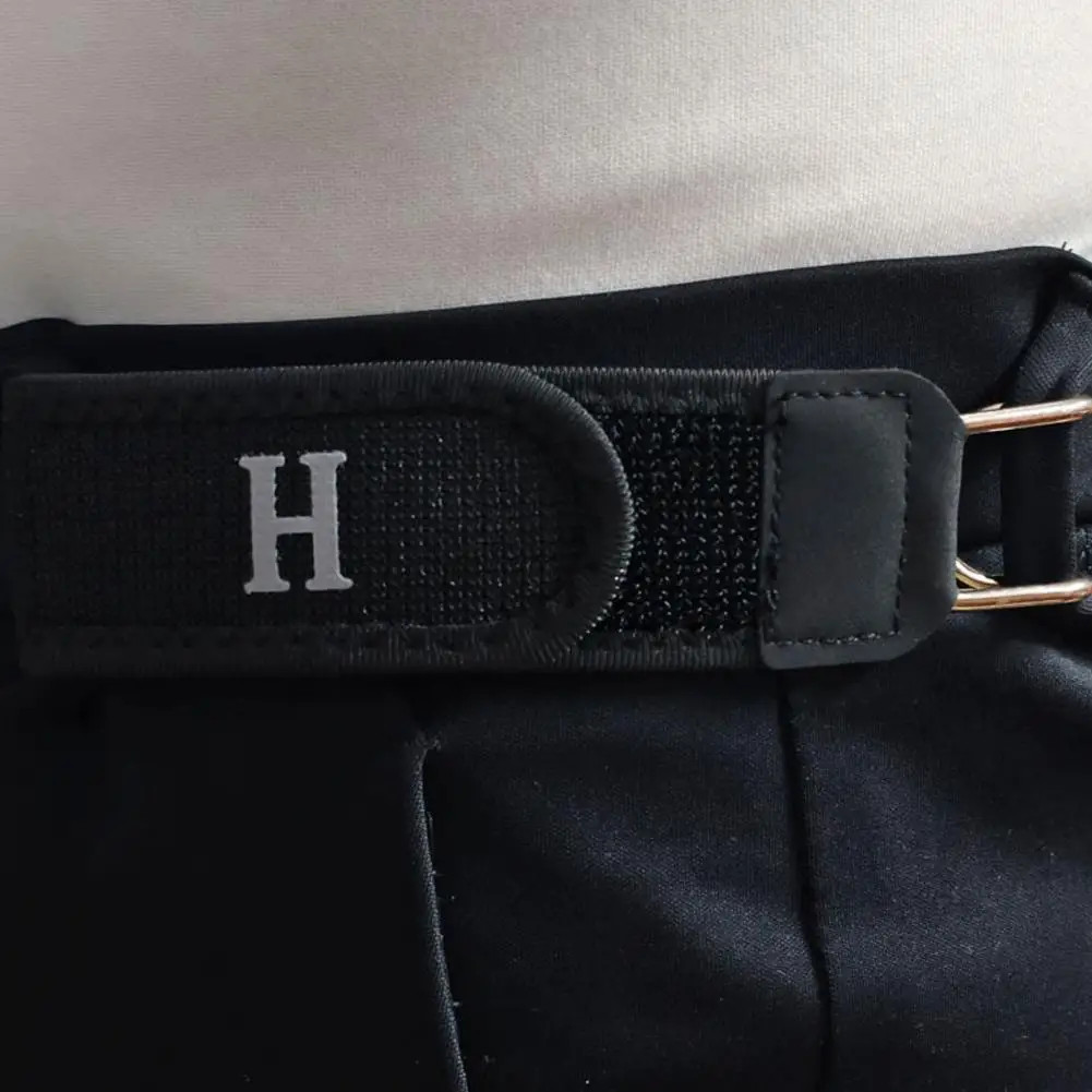 2PCS Tactical Metal Hook Elastic Belt Buckle-Less Invisible Waist Belt Closure