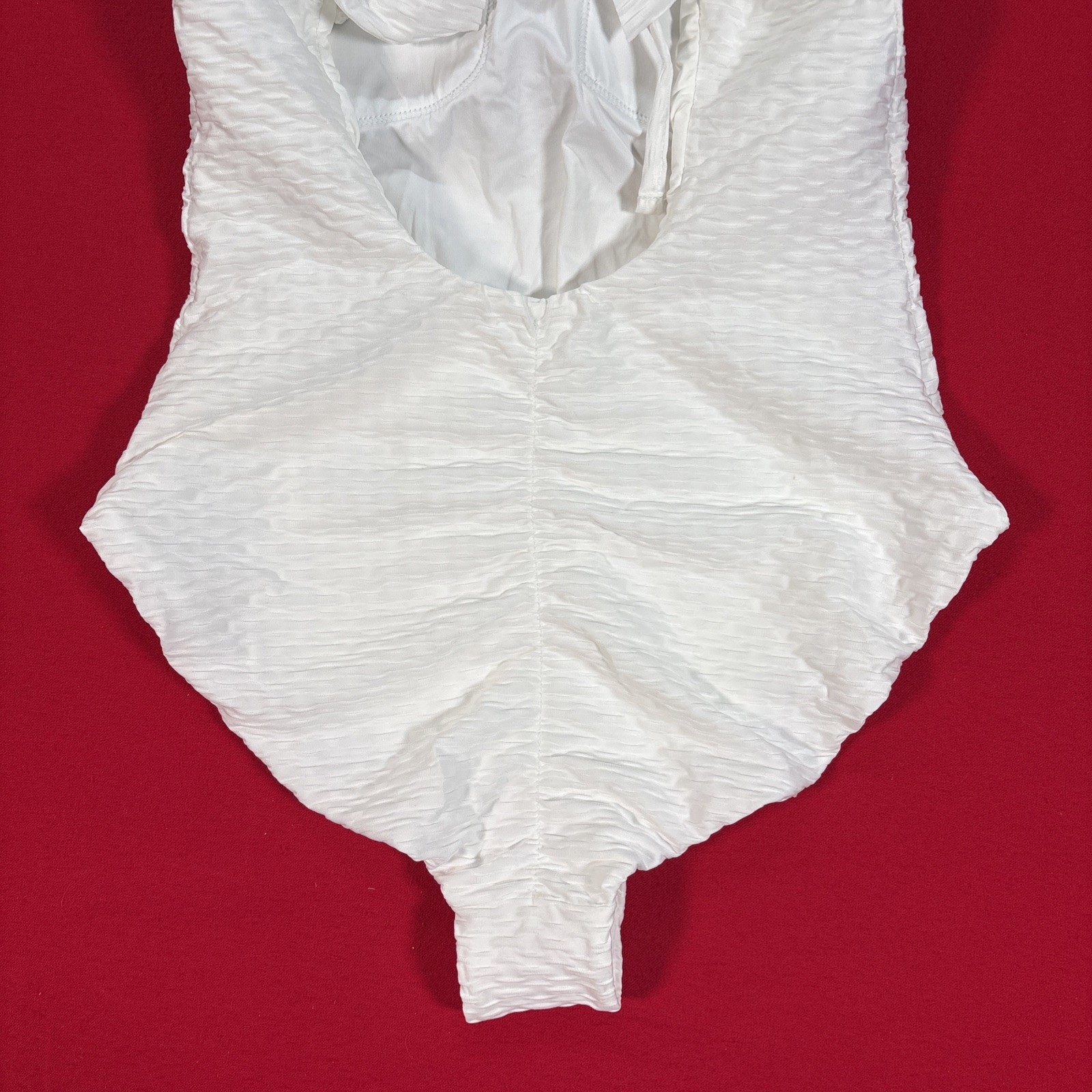Corpo women’s 1 piece Natural White swimsuit size Medium High End Swimwear W15