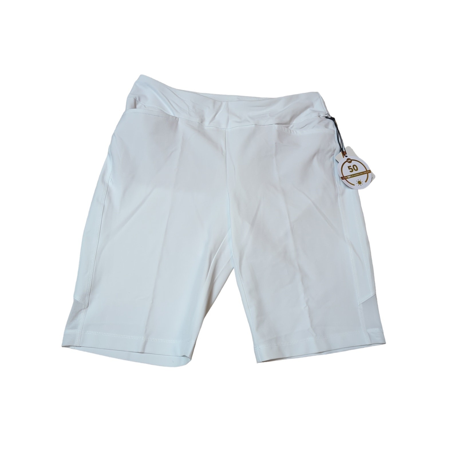 NEW Tail White Label 11″ womens Size 16 Chalk White Shorts Golf Bermuda Pull On
