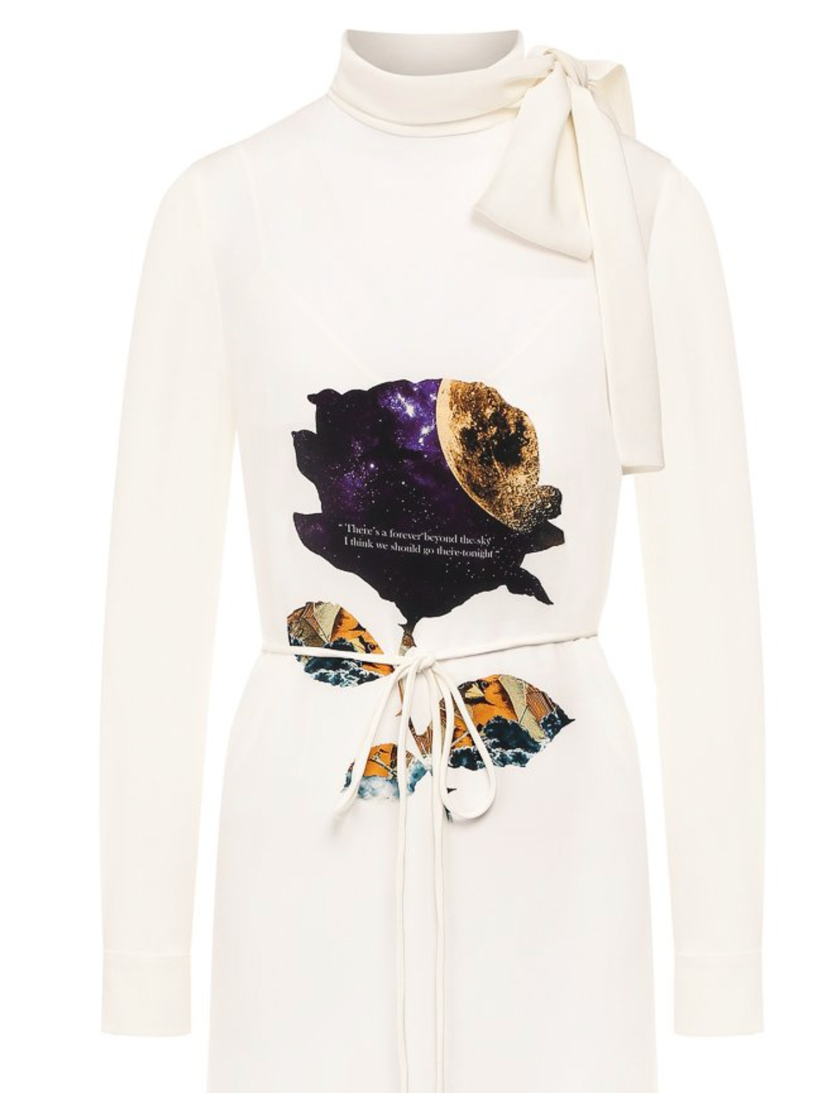 Valentino Garavani Silk Dress Midikleid Midi-Dress Emancipation of Poetry New S