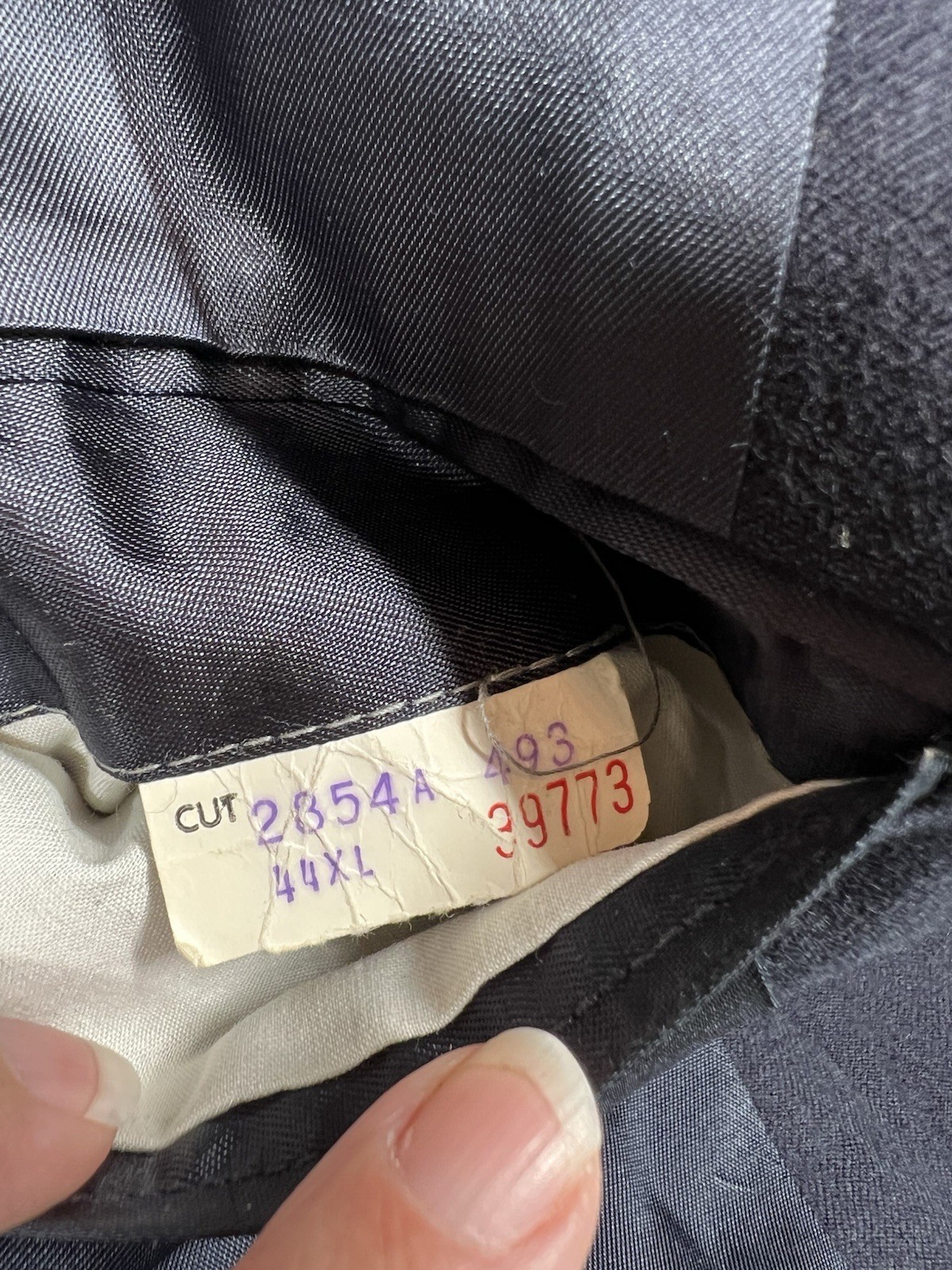 Stafford Blazer Mens 44XL Extra Long Navy Blue Wool Gold Button Sport Coat