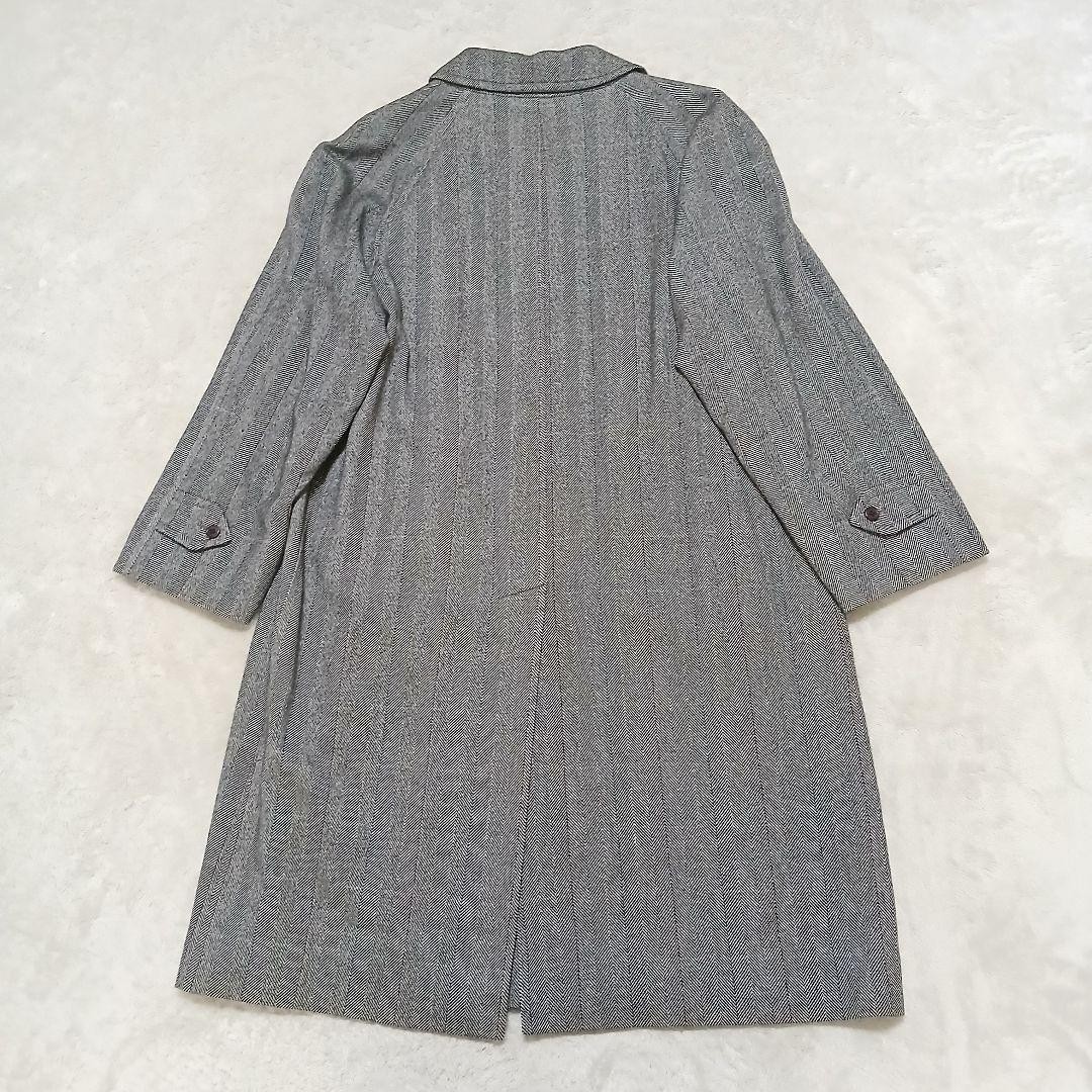 Burberrys Herringbone Wool Cashmere Sten Collar Coat