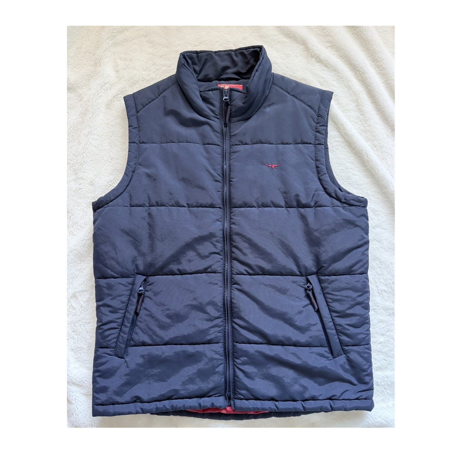 R.M. Williams Patterson Creek Quilted Puffer Vest – Navy Blue – Medium