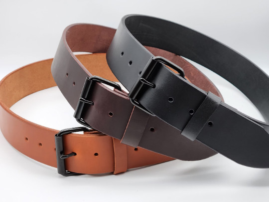 2 inch wide heavy duty premium full grain leather belt – Made in USA