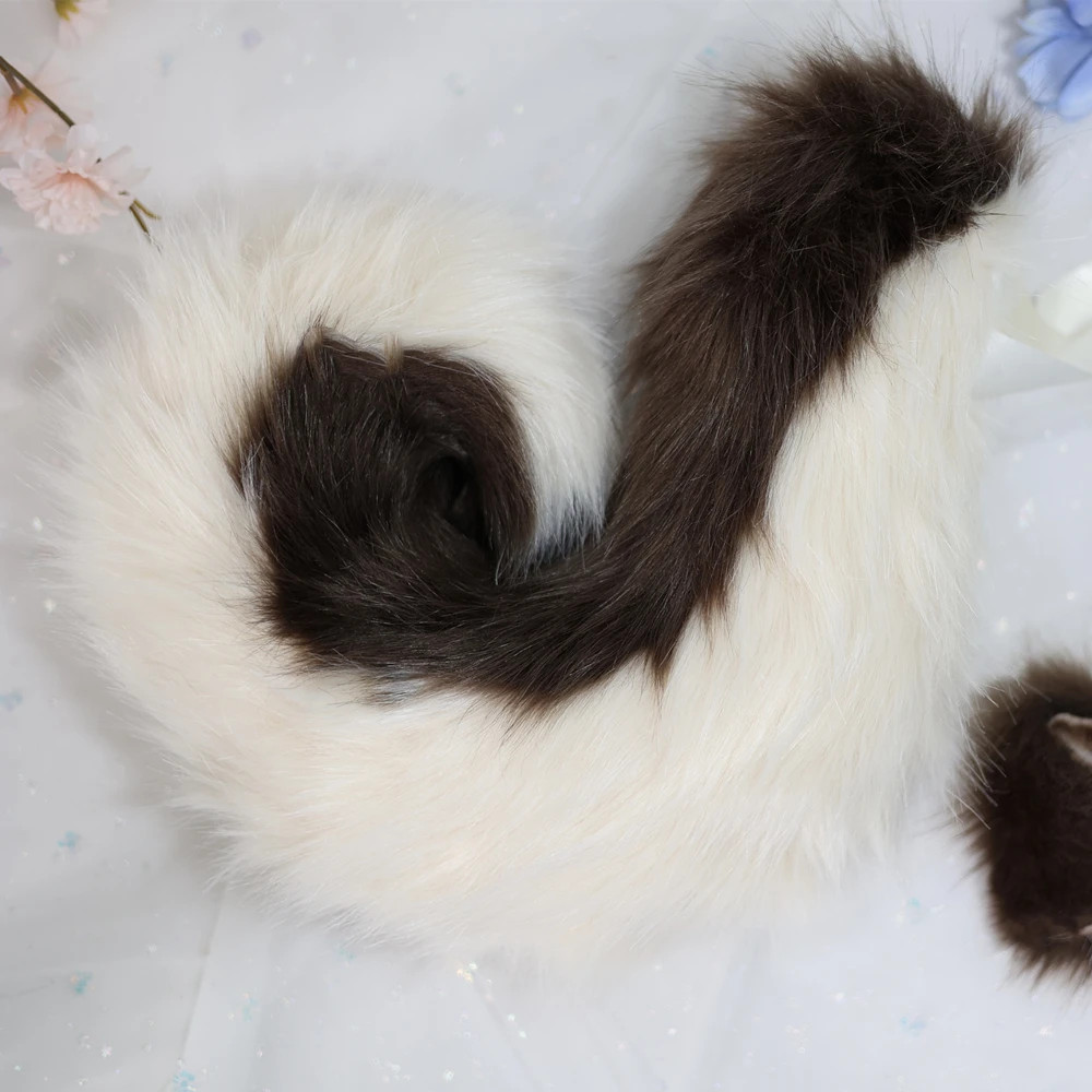Handmade Collie Dog Ears Tail Hairhoop Headwear Halloween Christmas Cosplay
