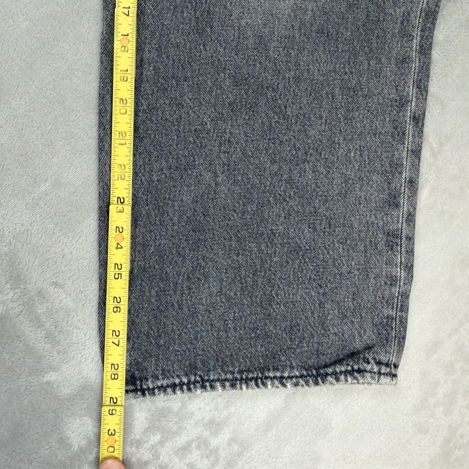 Levi’s Premium 578 Baggy Denim Jeans Men’s Size 31×30 Gray Cotton Y2K