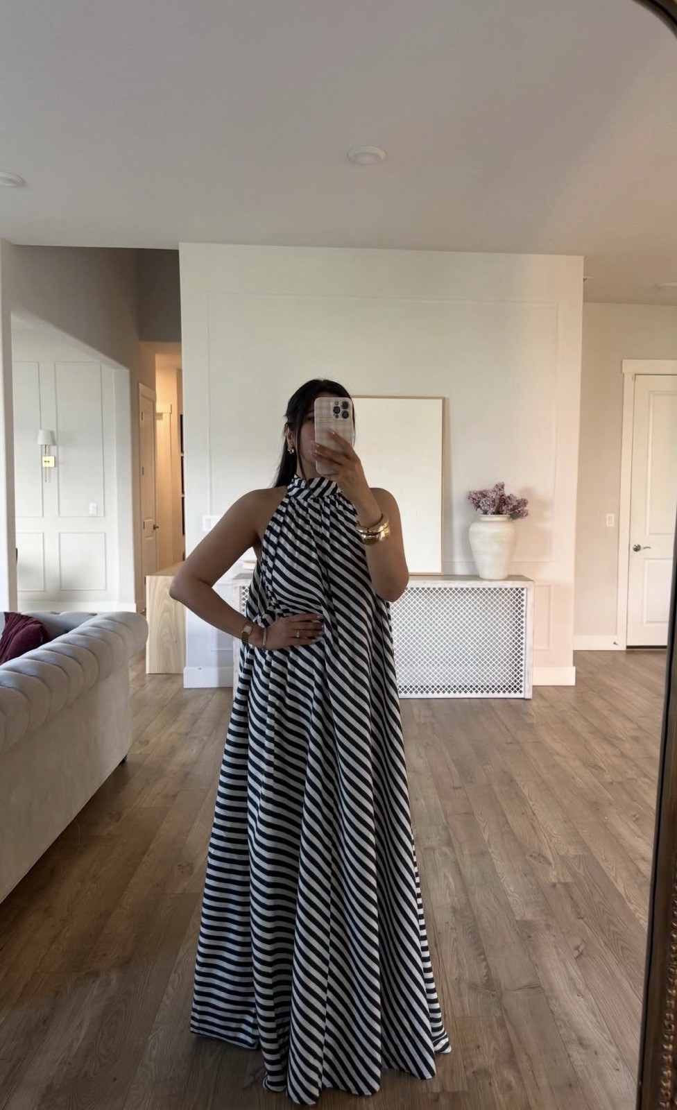NWT H&M T-Detail A-Line Dress Voluminous Runs Big Sizes: S M L