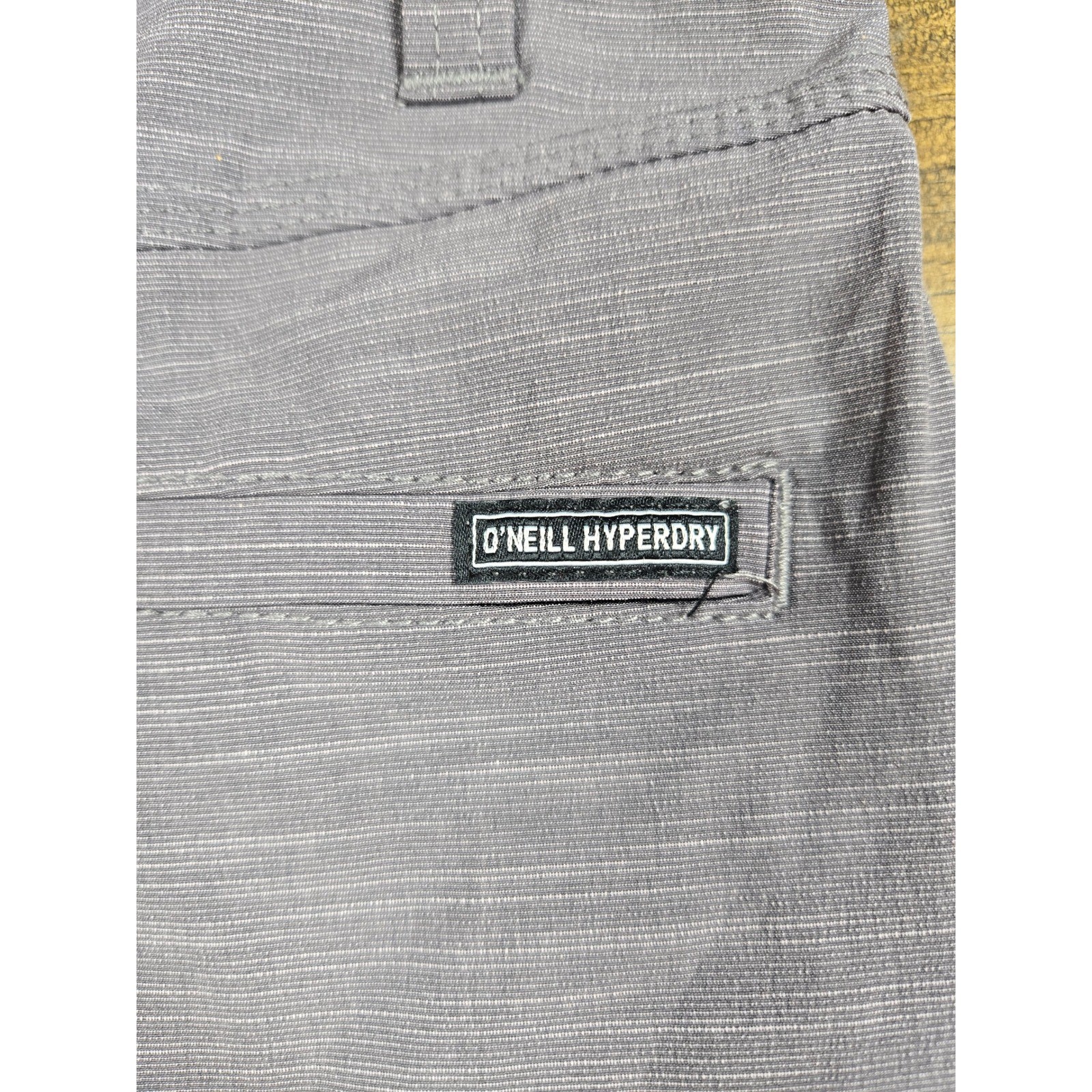 ONeill Hybrid Walk Shorts Mens 30 Purple Grey Slub Stretch Quick Dry Boardshorts
