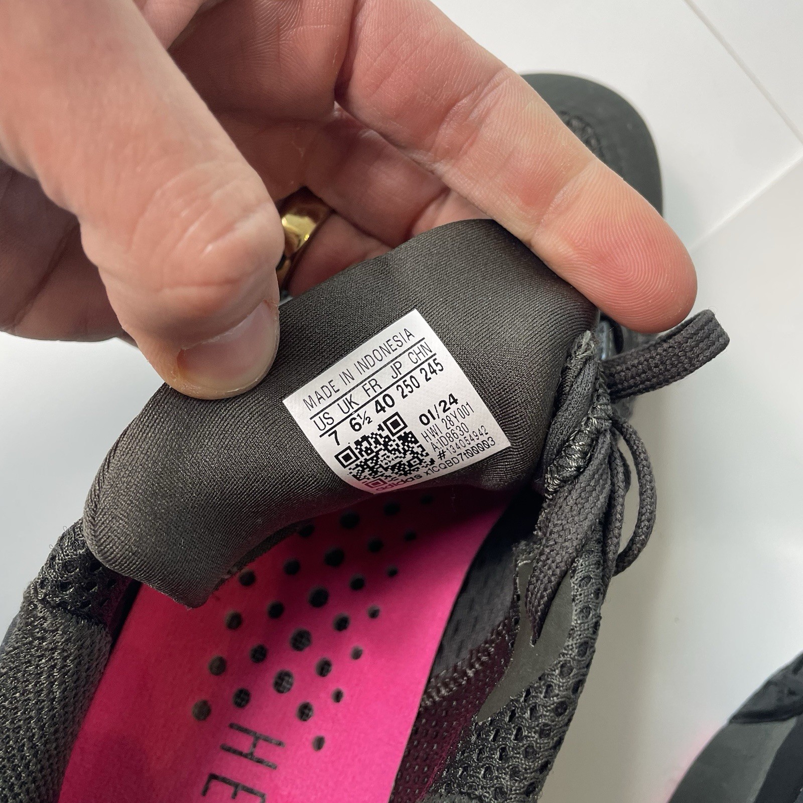 Adidas Dropset 3 Shadow Black Pink Training Sneaker Shoe – Size 7