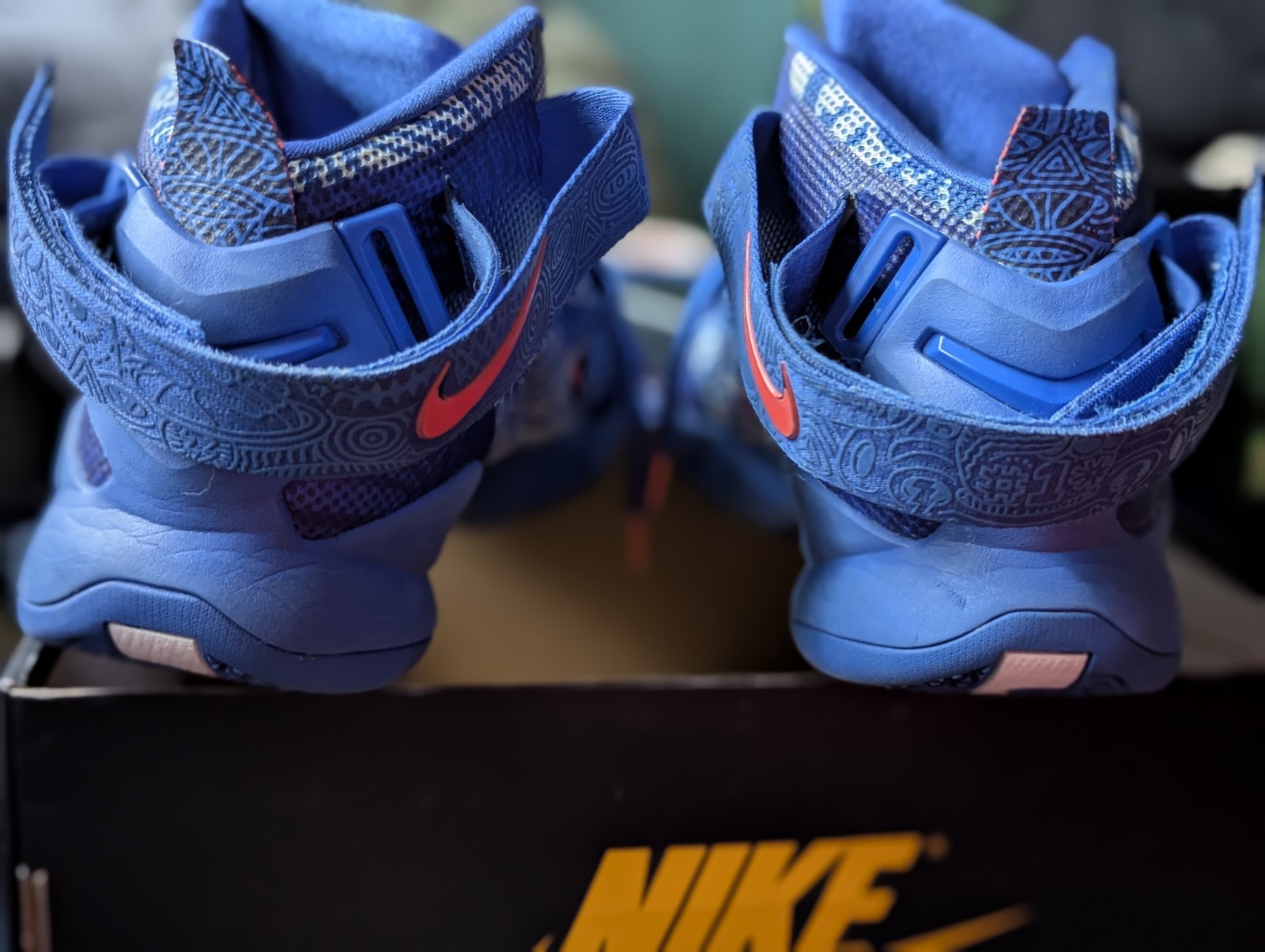 ✨Nike LeBron Soldier 9 LE EP Freegums Royal💠Blue Men 14 Box✔Hardly💯Worn✔RARE🔥