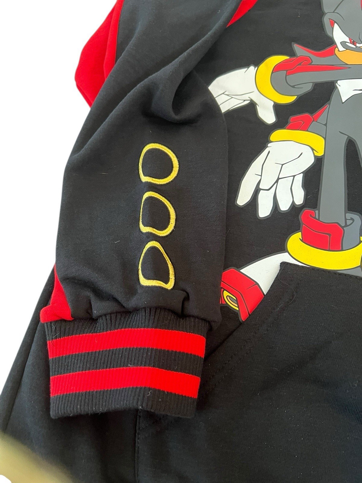 Official Sonic The Hedgehog 3 Shadow Zip Up Split Sega Game Hoodie Men’s Size L