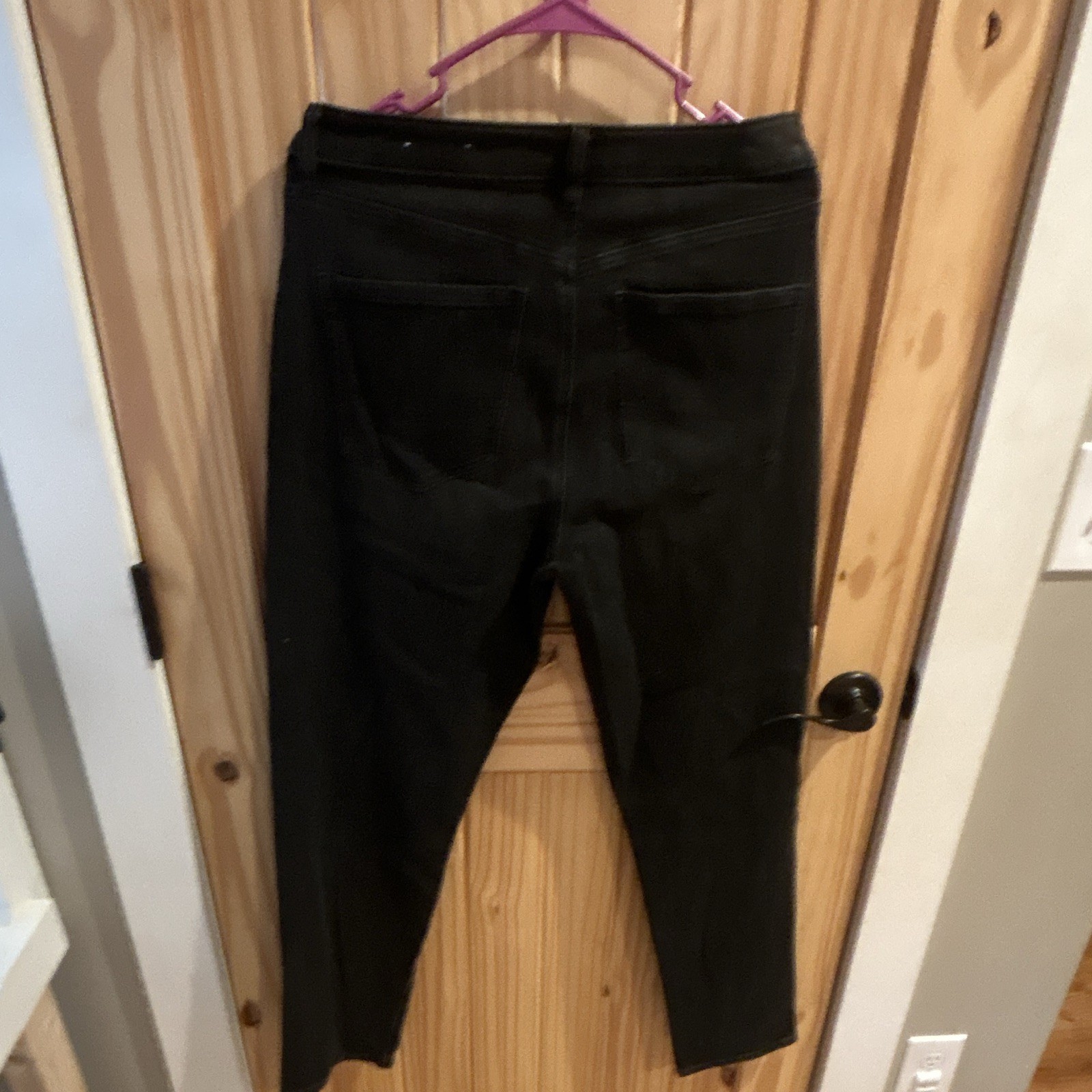 American Eagle Outfitters Mom Jeans Women’s 8 Black Dark Wash Regular Stretch