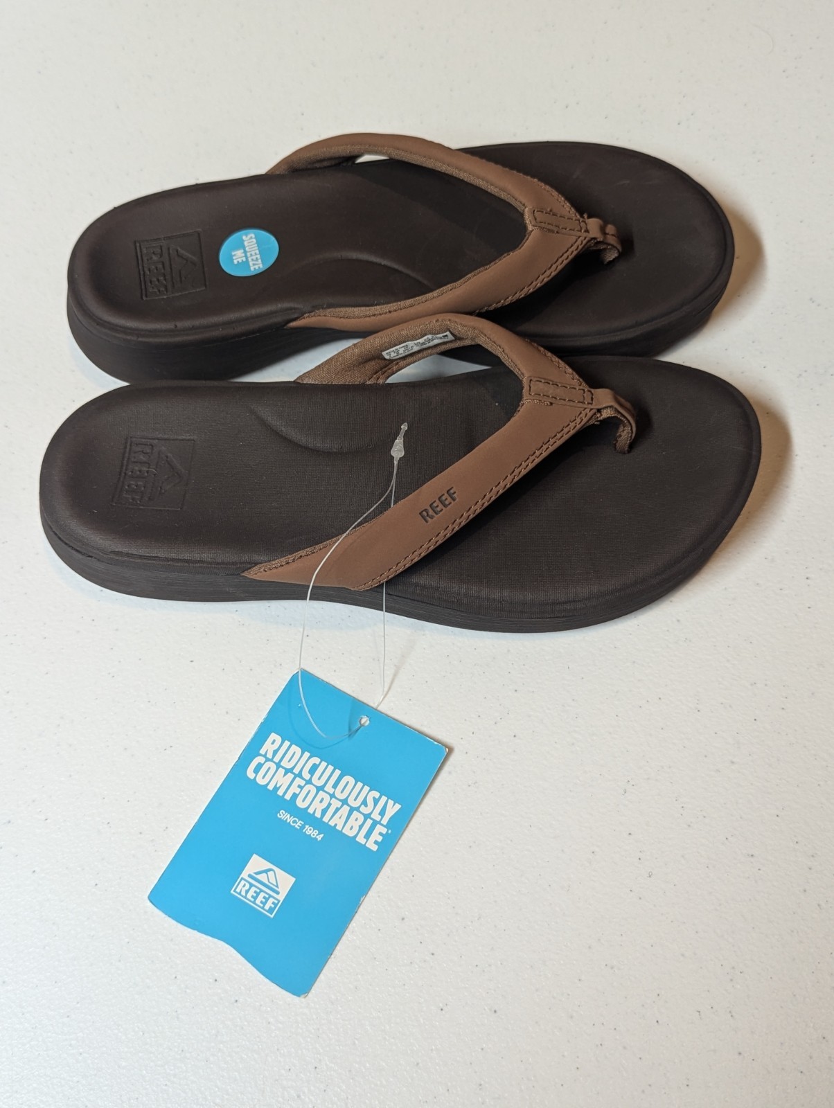 Reef Cushion Cloud Women’s Size 10 Flip Flops Thong Sandals Espresso New NWT
