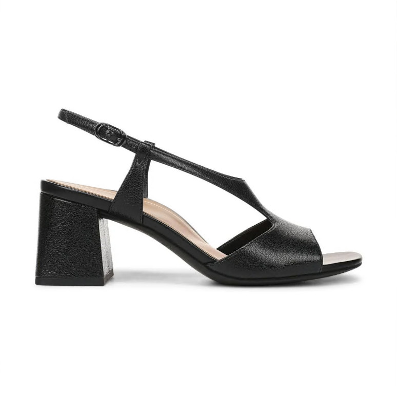 VIONIC Women’s Sandal Raquel Heeled Sandal Black Leather