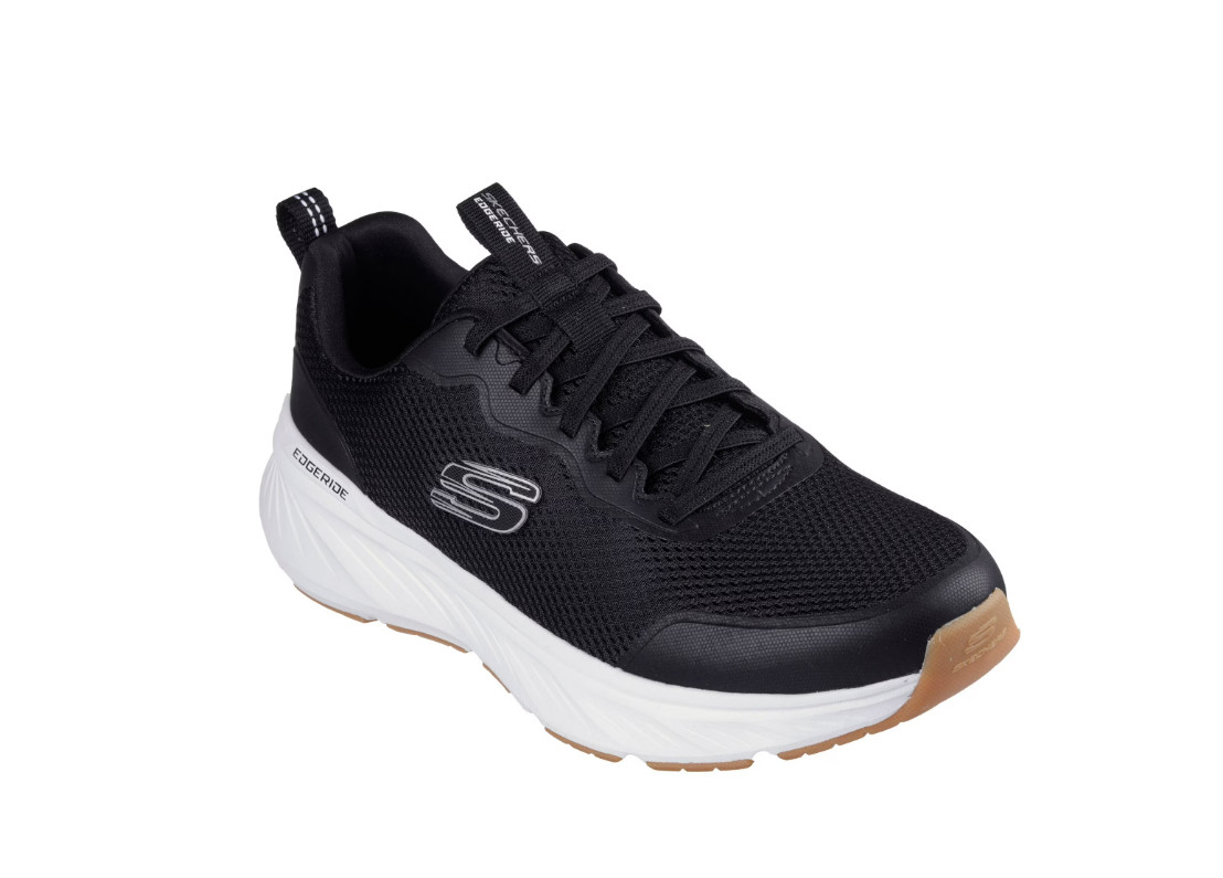 Skechers Men s Edgeride Performance Sneaker, Wide Width Available BLACK/WHITE