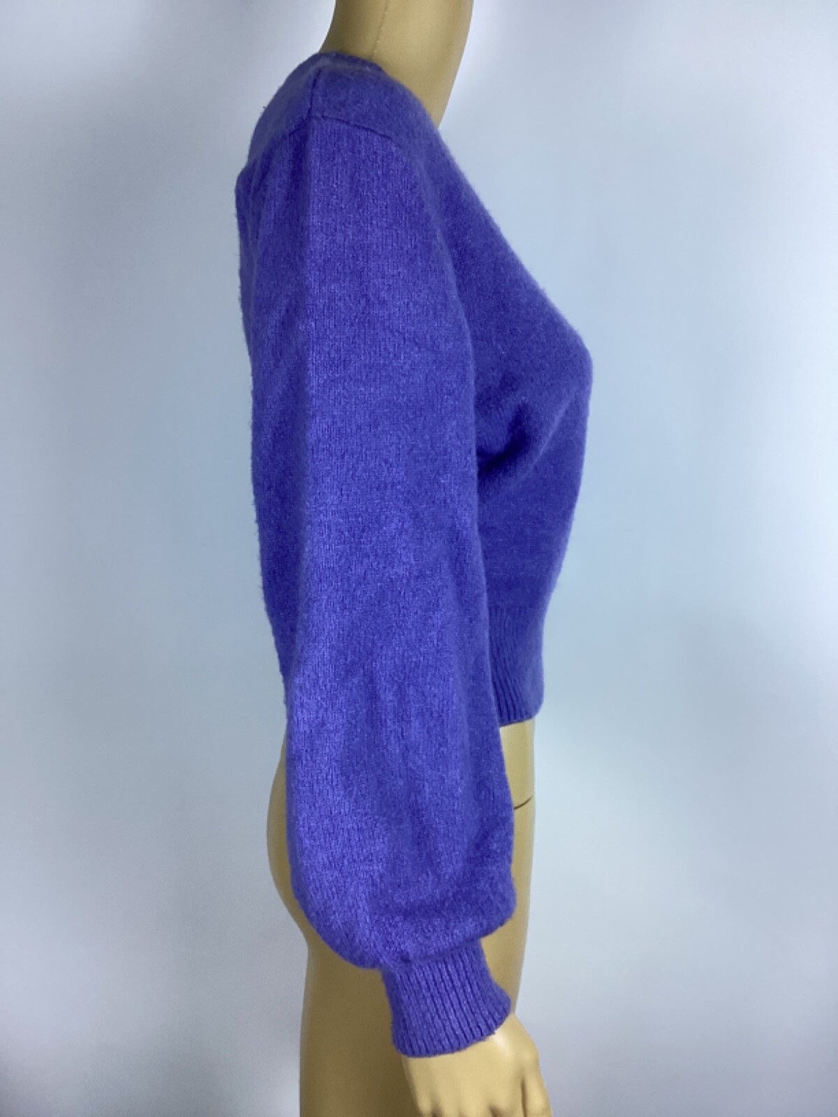 & Other Stories Cashmere Lavender Sweater Puff sleeve XS