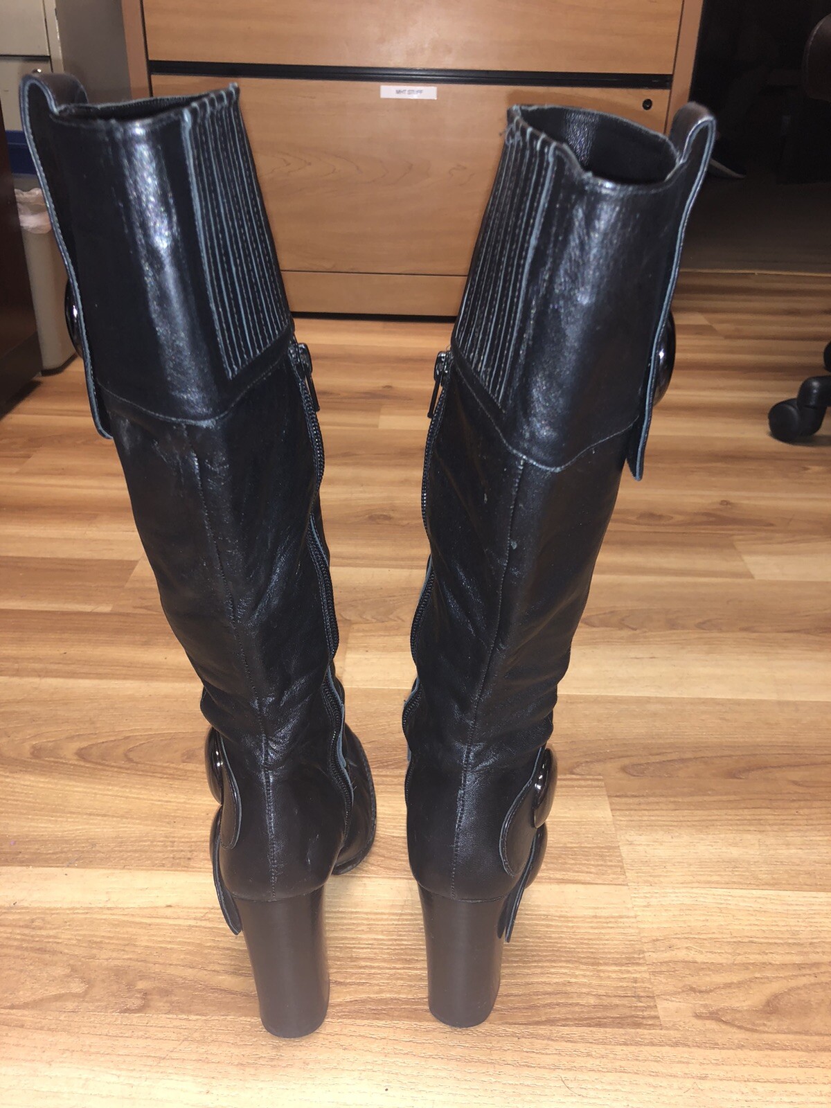 Jessica Bennett Black Pull- On Womens Fashion Boots Size 7