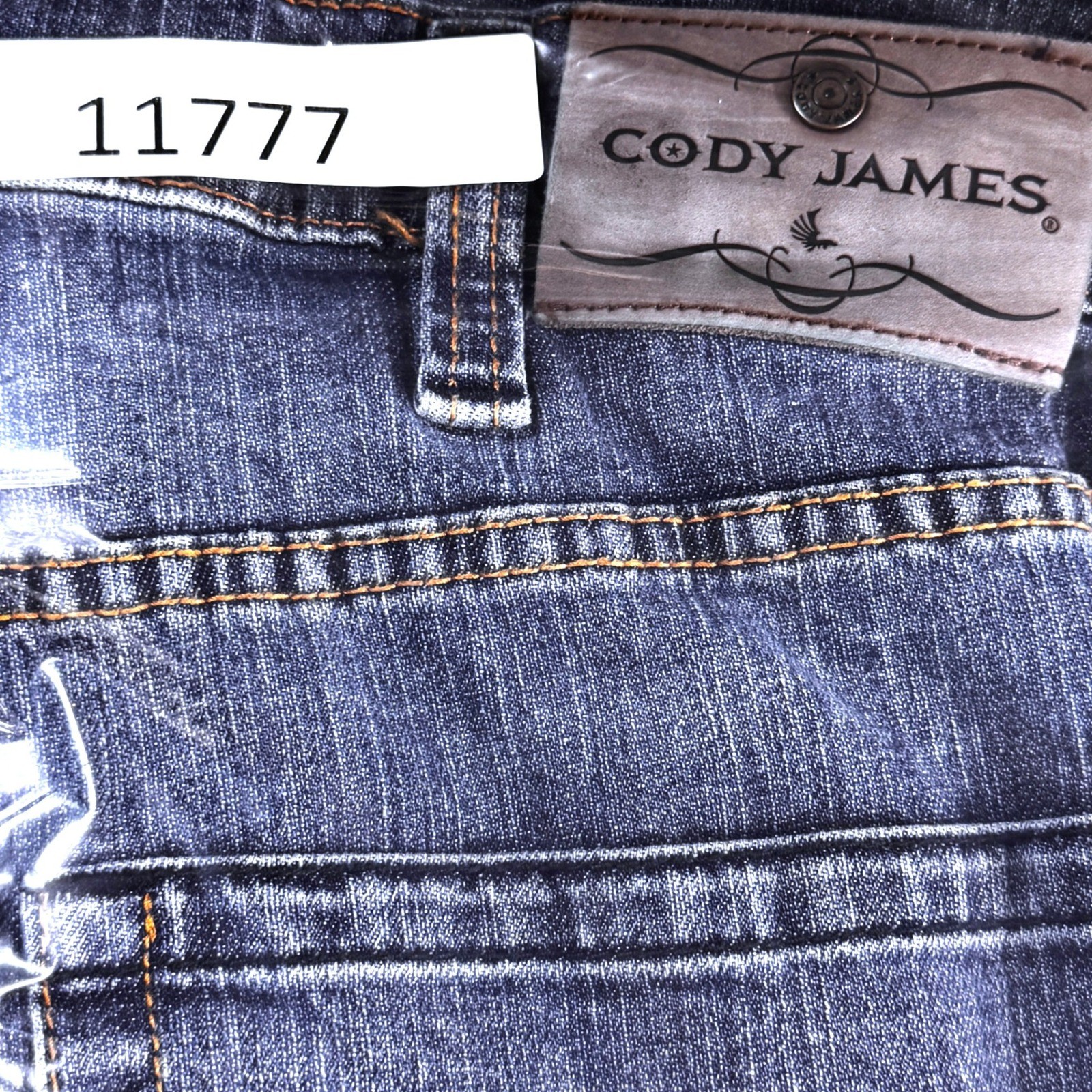 Cody James Men’s Blue Jeans 40×32 (Fits 41×32) Stretch Straight Bootcut Western