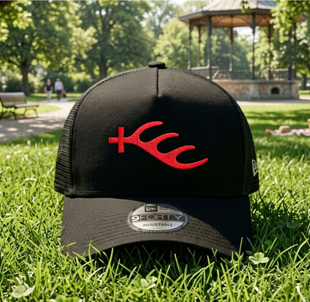 German Firearms Trucker Hat Embroidered Logo Mesh Snapback Hunting Cap