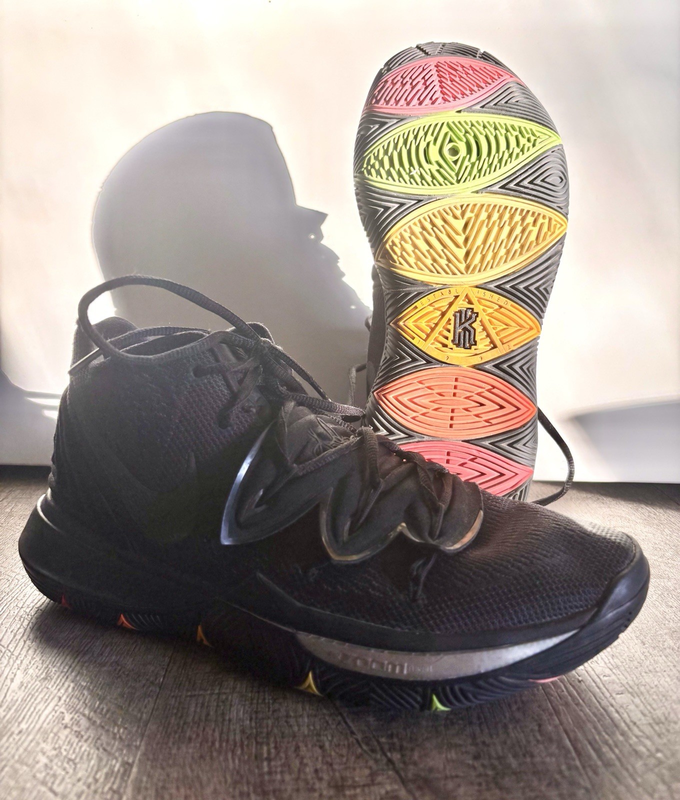 Nike Kyrie 5 Men’s Black Mid Basketball Shoes