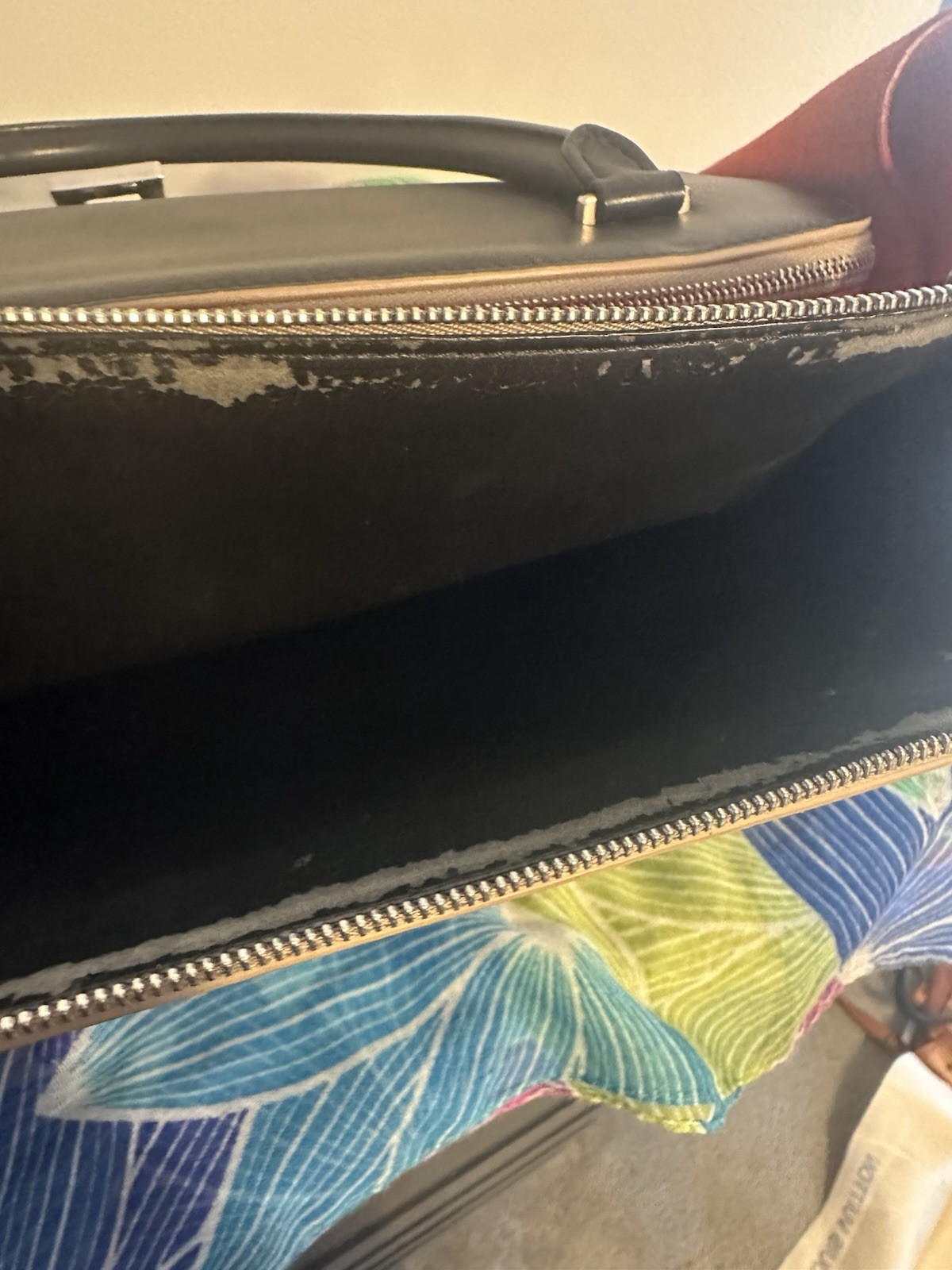 CELINE Trapeze Multicolor Colorblock Satchel Top Handle Bag, Zip/Clasp, Silver