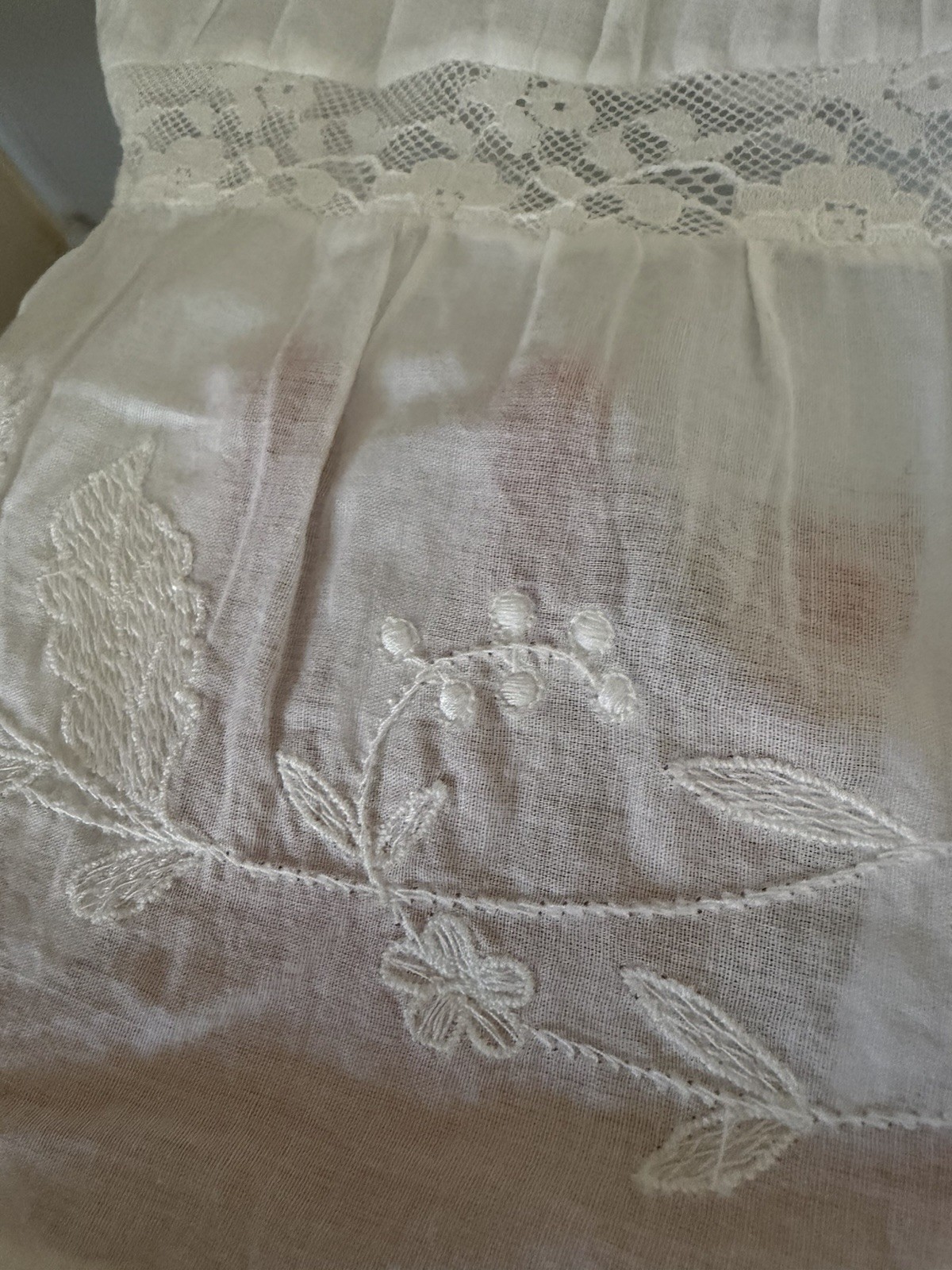 DÔEN Anneliese Dress Salt XS NWT White Lace Prairie Maxi Dress