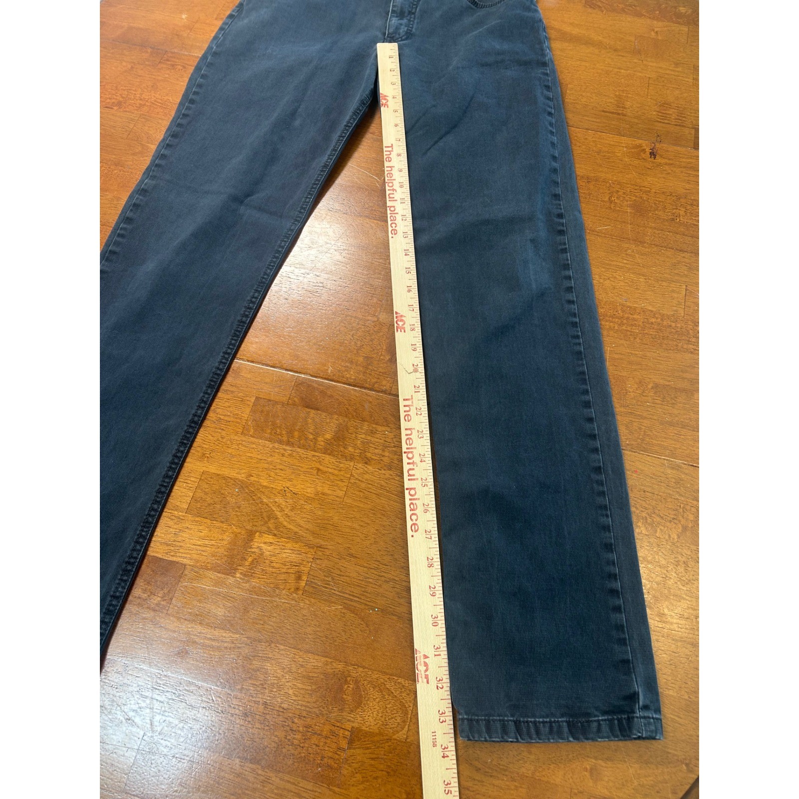 Brax Cooper Fancy Regular Fit Pants Mens 33×34 Blue Textured Straight Leg