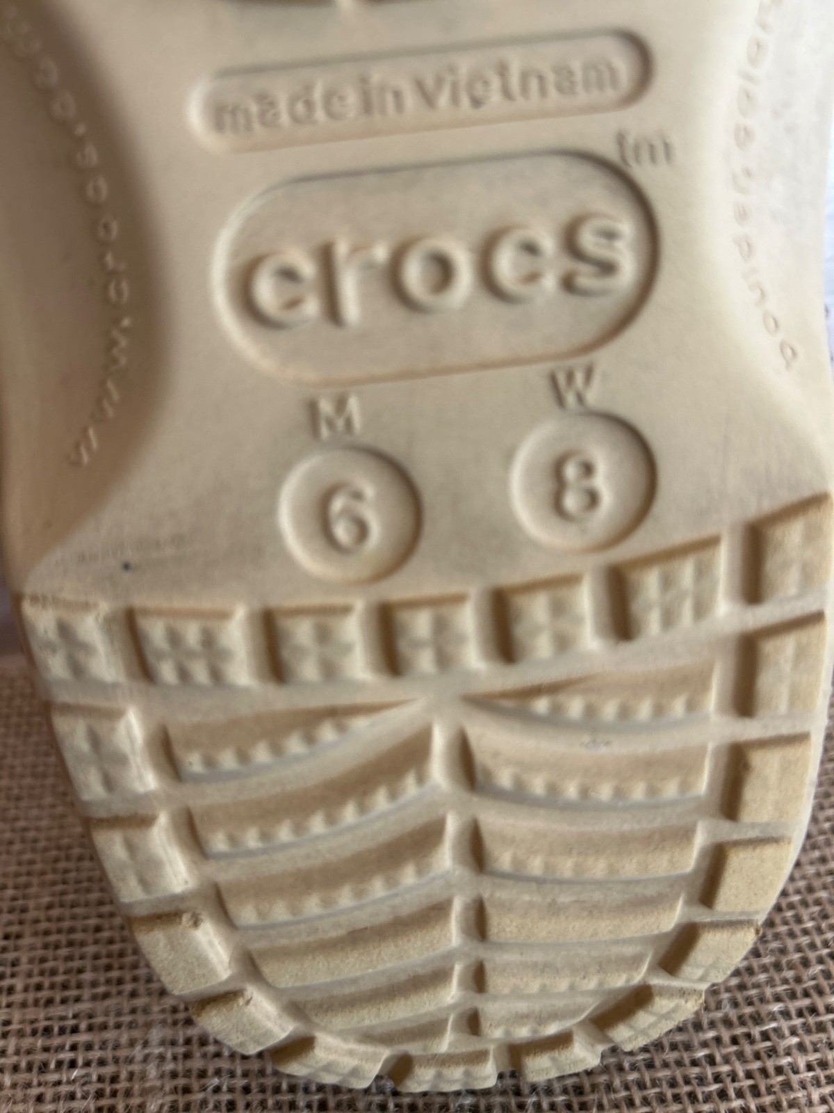 Crocs Classic Wheat Tweed Clog Slip -on Sandals Shoes US Size M6/W8