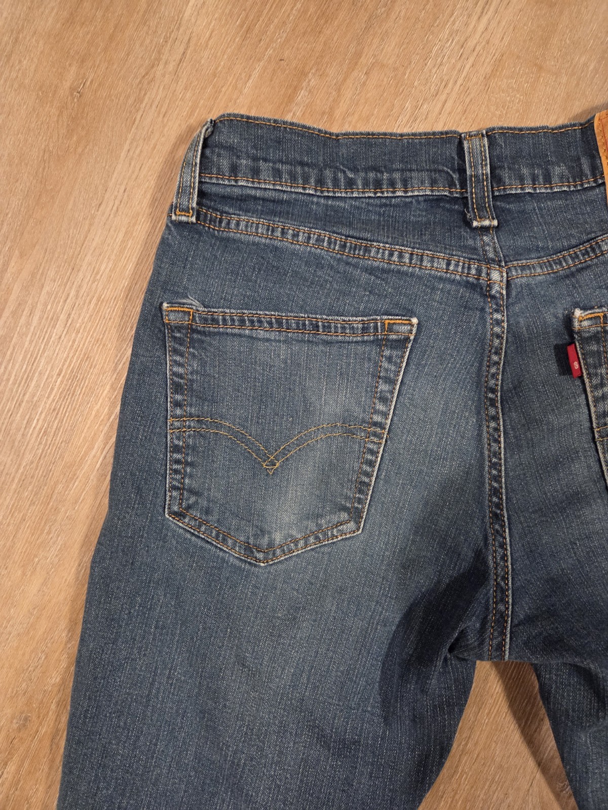 Levi’s 514 Men’s 29×30 Slim Straight Jeans Blue Medium Wash Denim 5-Pocket