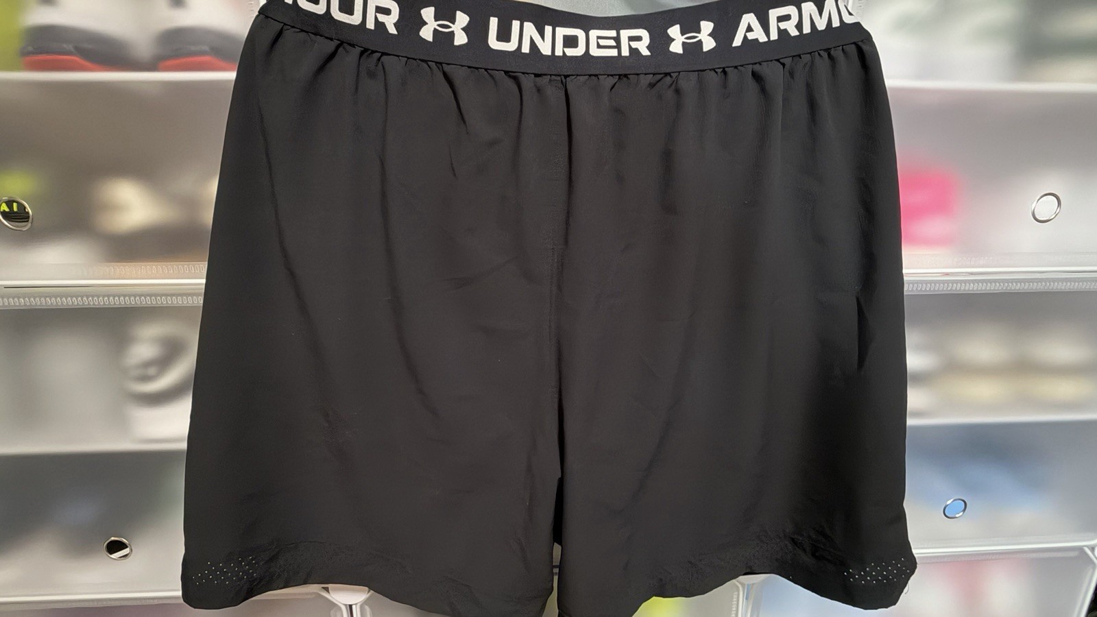 Under Armour Men’s XL Black Athletic Shorts Drawstring Elastic Waist Pockets