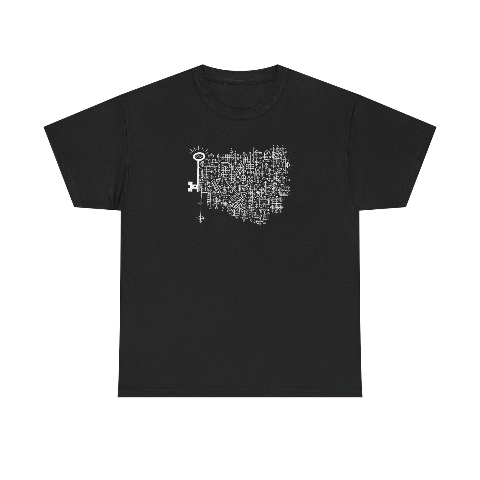 Keys To The Astral Gates And Mystic Doors Logo Shirt – USA, Black Metal