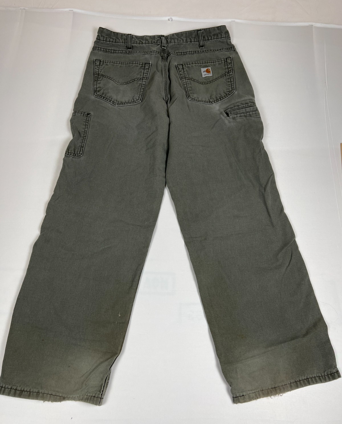 Carhartt Men 34×30 FRB159-MOSS Flame Resistant Canvas Work Pants