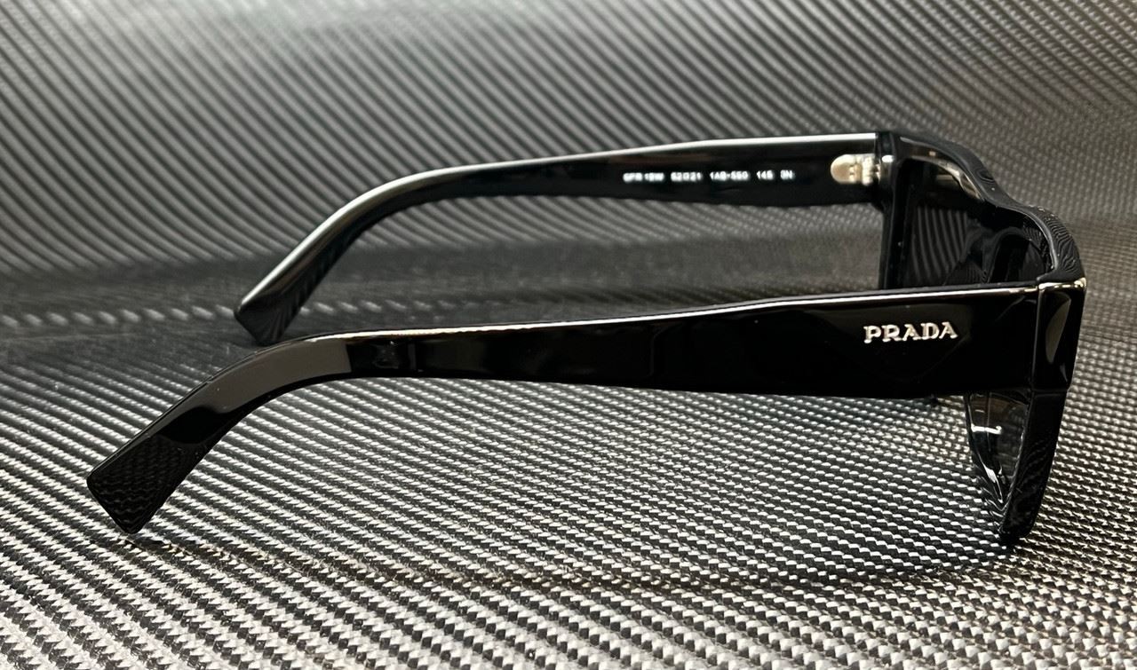 PRADA PR 19WS 1AB5S0 Black Grey Men’s 52 mm Sunglasses