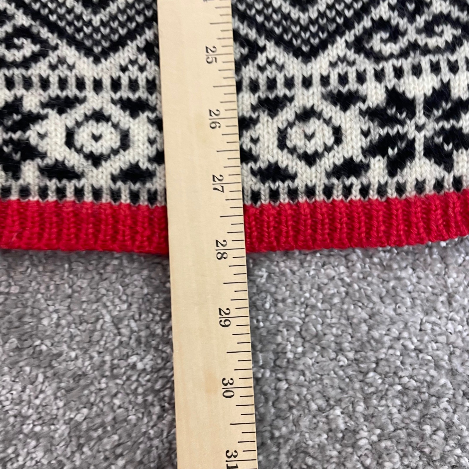 Vintage GAP Wool Sweater Womens Medium Nordic Fair Isle Mock Neck 90s