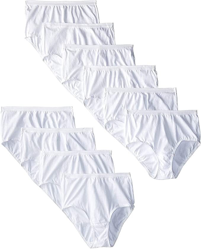 10 pack Fruit of the Loom Cotton BRIEF Underwear White size 5-6 – 7- 8 – 9 -10