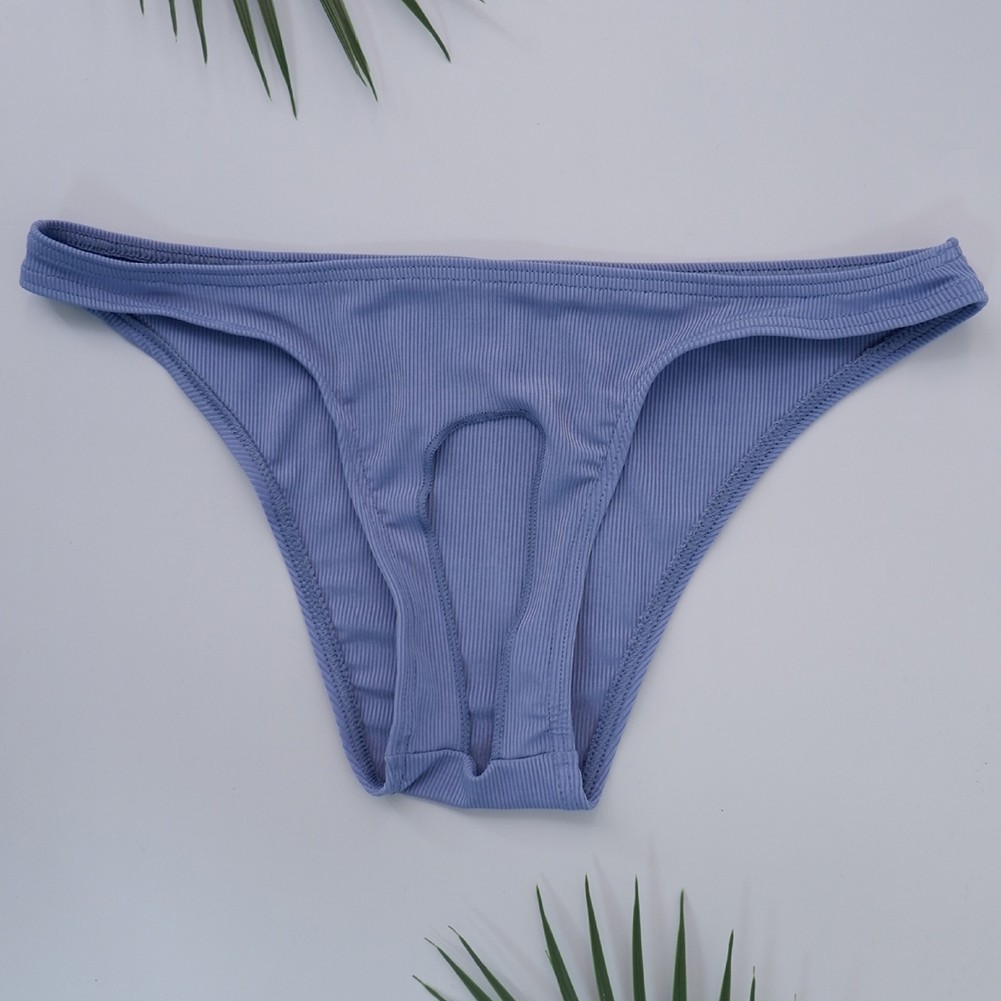 Mens Breathable Quick Dry Low Rise Underwear Solid Color Briefs for All Seasons