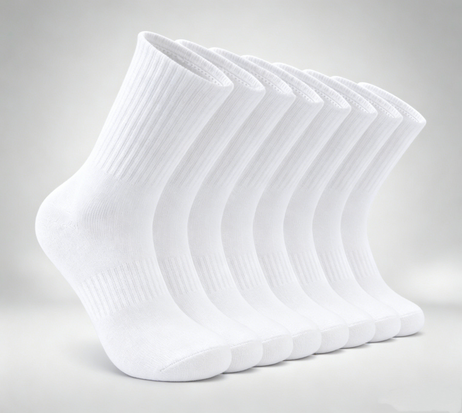 Cotton Socks, Plain Color, Regular Soft Casual, 4 Pairs