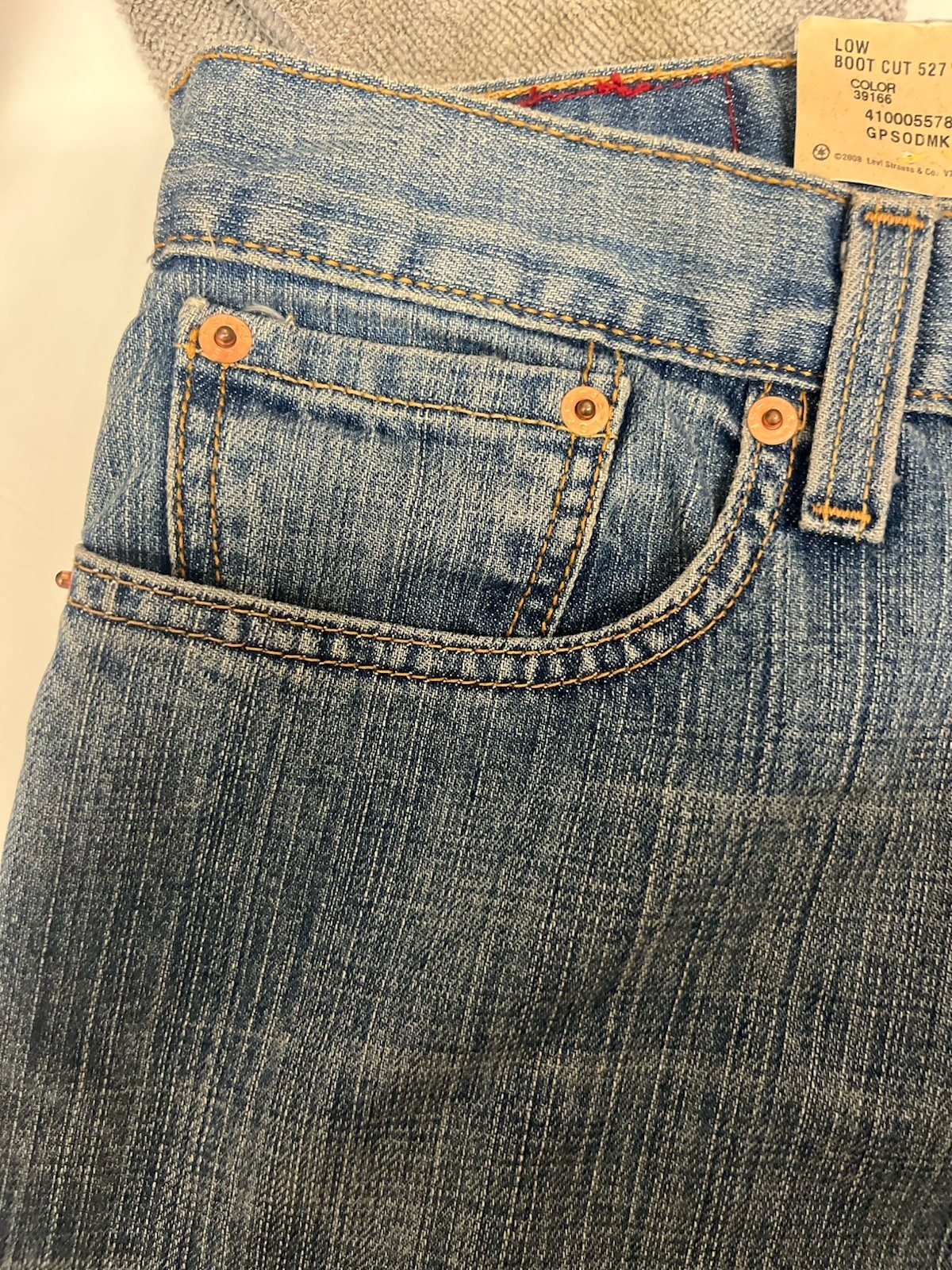 Levi Strauss jeans for men 527 Sz 34/30 low rise boot cut straight fit NWT