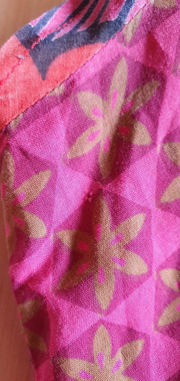 Boom Shankar Sz 8 Dress S/Sleeve Boho Printed 100% Cotton