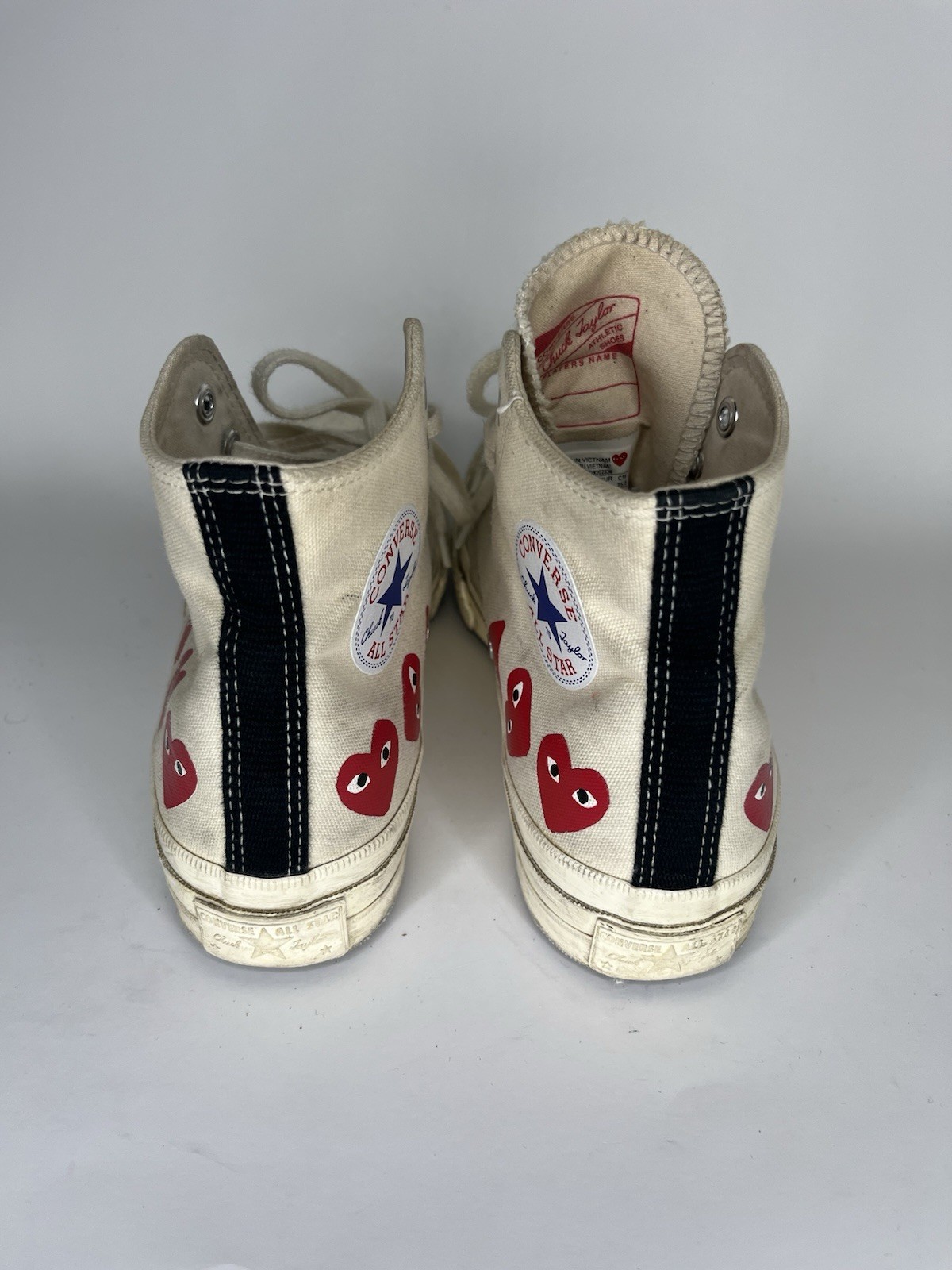 Converse Comme des Garçons Play x Chuck 70 Top High Multi Heart Men Size 40 US 7