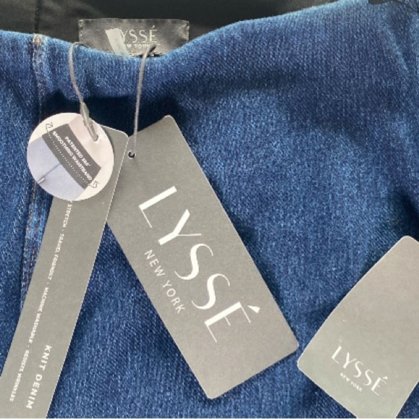LYSSE white to blue ombre lightweight denim // Wms L