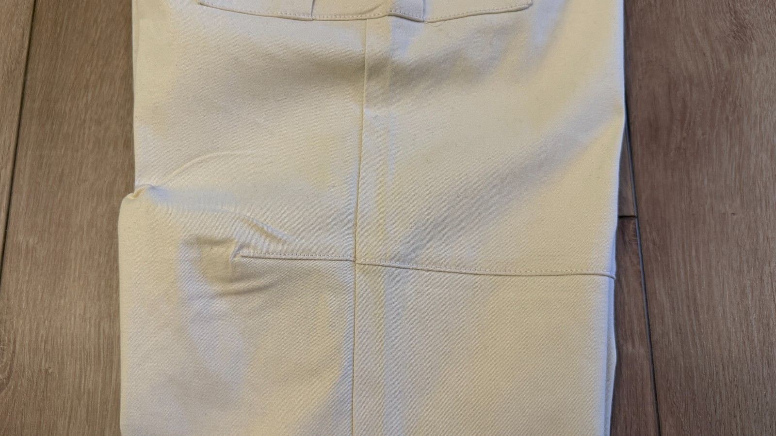 WeSC Open Bottom Cargo Pants Unisex Chino Style-Men M/Women L-Pale Yellow-NWT