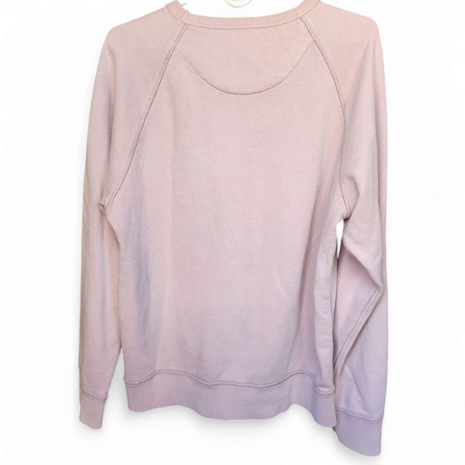Madewell crewneck pullover sweatshirt XL light pink cozy warm fall basic