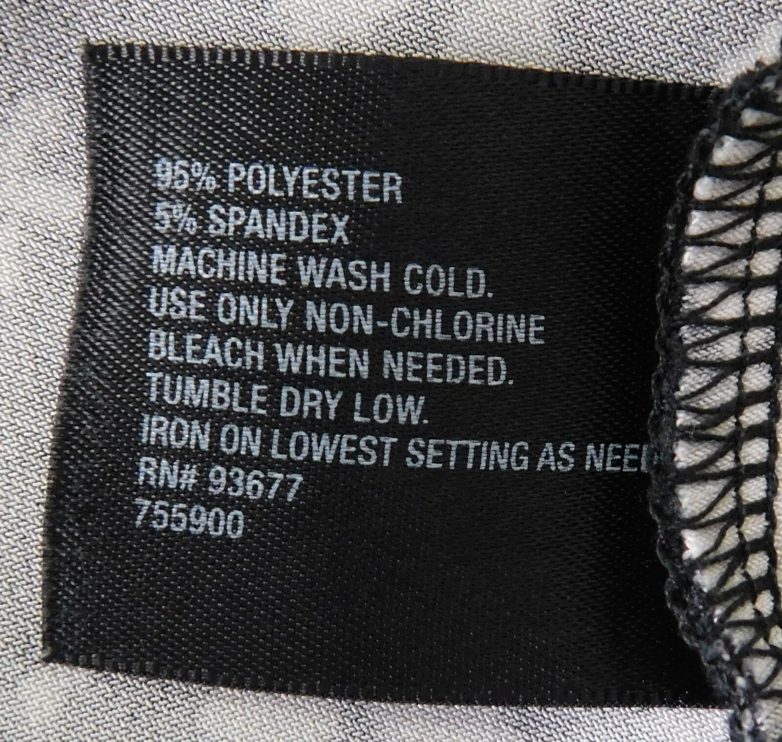 East 5th Women Shirt, Size S, White/Black/Gray, 95% Polyester, 5% Spandex