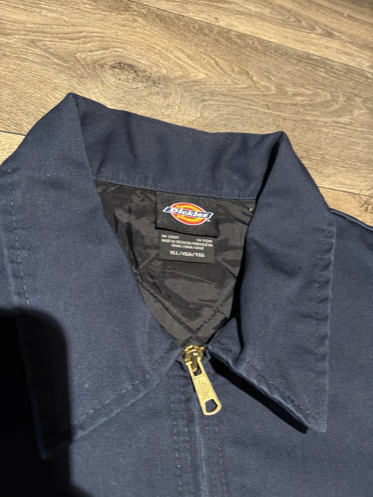 Dickies Men’s TJ15 Insulated Canvas Lined Eisenhower Navy Blue Work Jacket Sz XL
