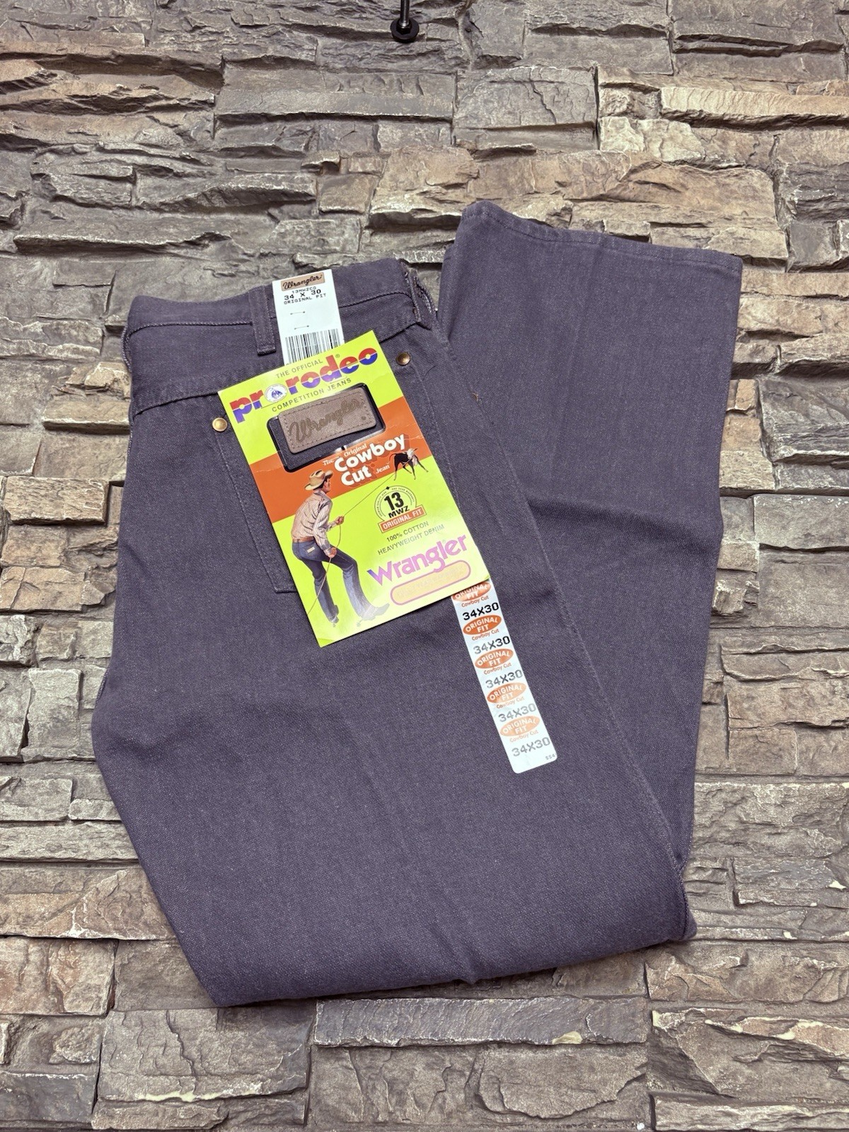 Wrangler Cowboy Cut Jeans Sz 34×30 Original Fit Pro Rodeo Competition 13MWZ NWT