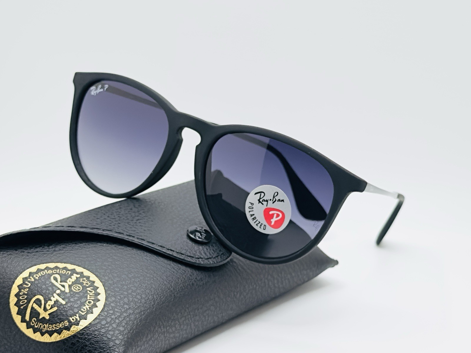 Ray-Ban Erika RB4171 54mm Unisex Polarized Sunglasses – Gray Gradient Lens