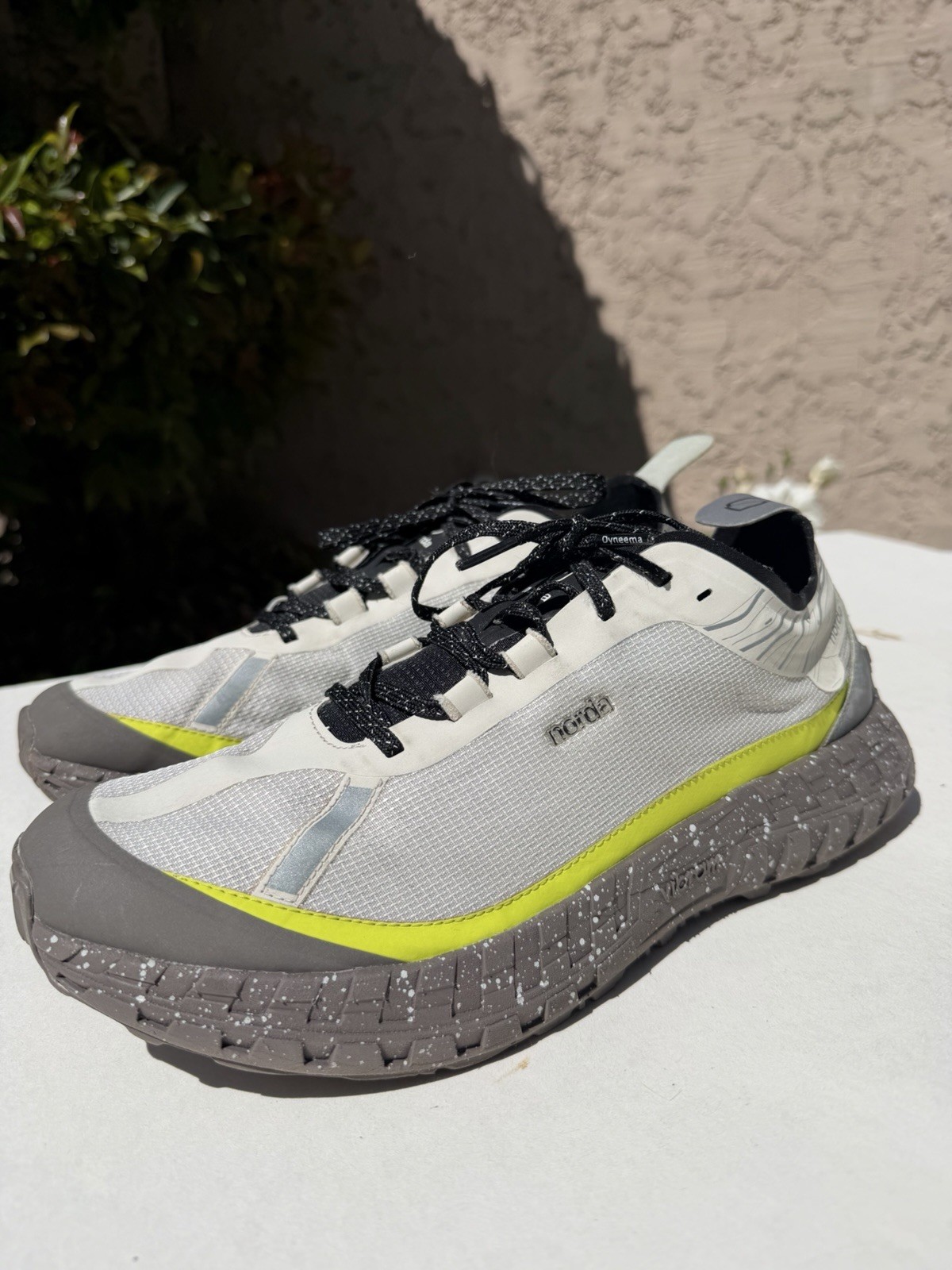 *worn* Limited Edition Norda 001 Men’s Gray Icicle Trail Running Shoes Size 11