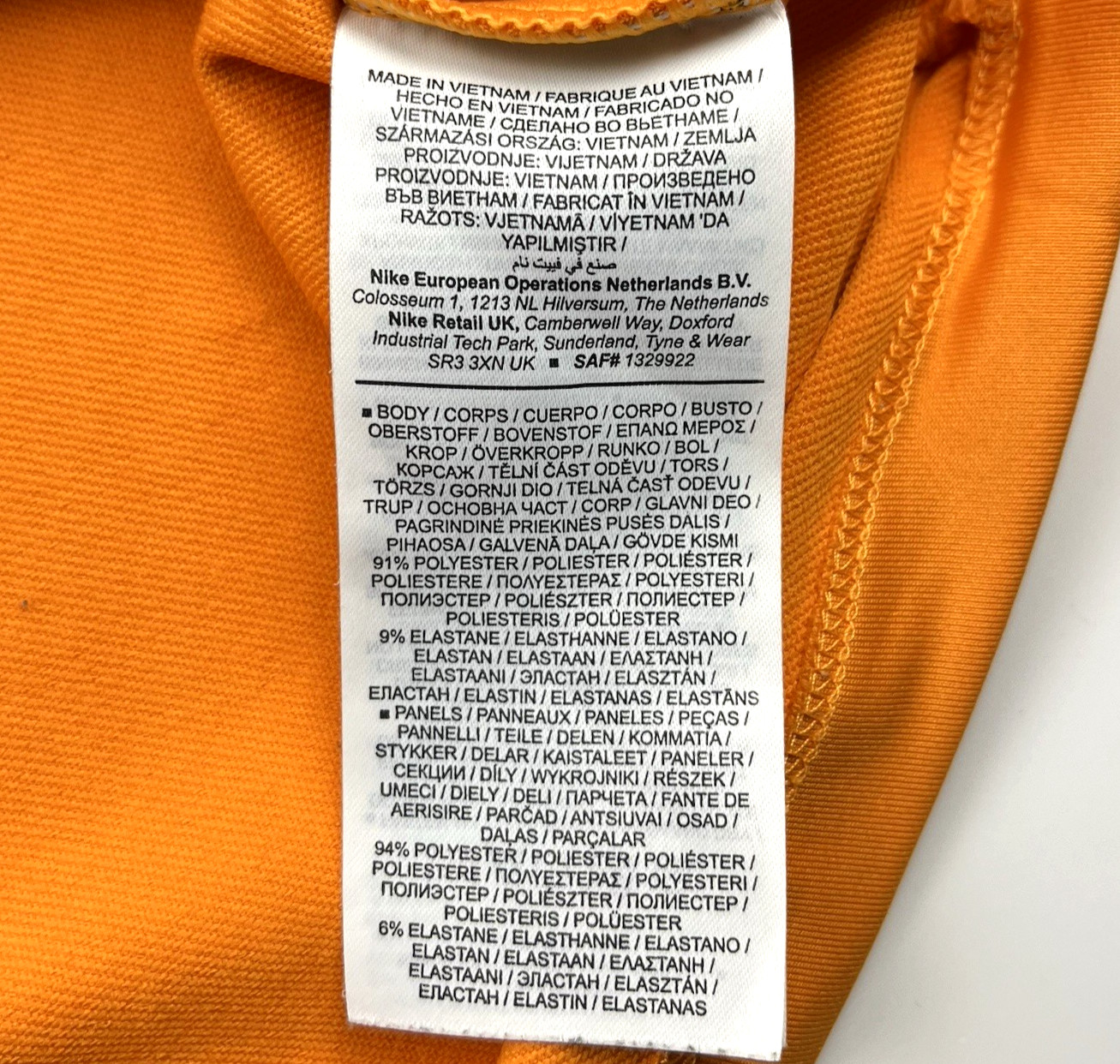 FC Barcelona Nike 21/22 Strike Drill Top Mens Large Orange Dry-Fit Quarter Zip